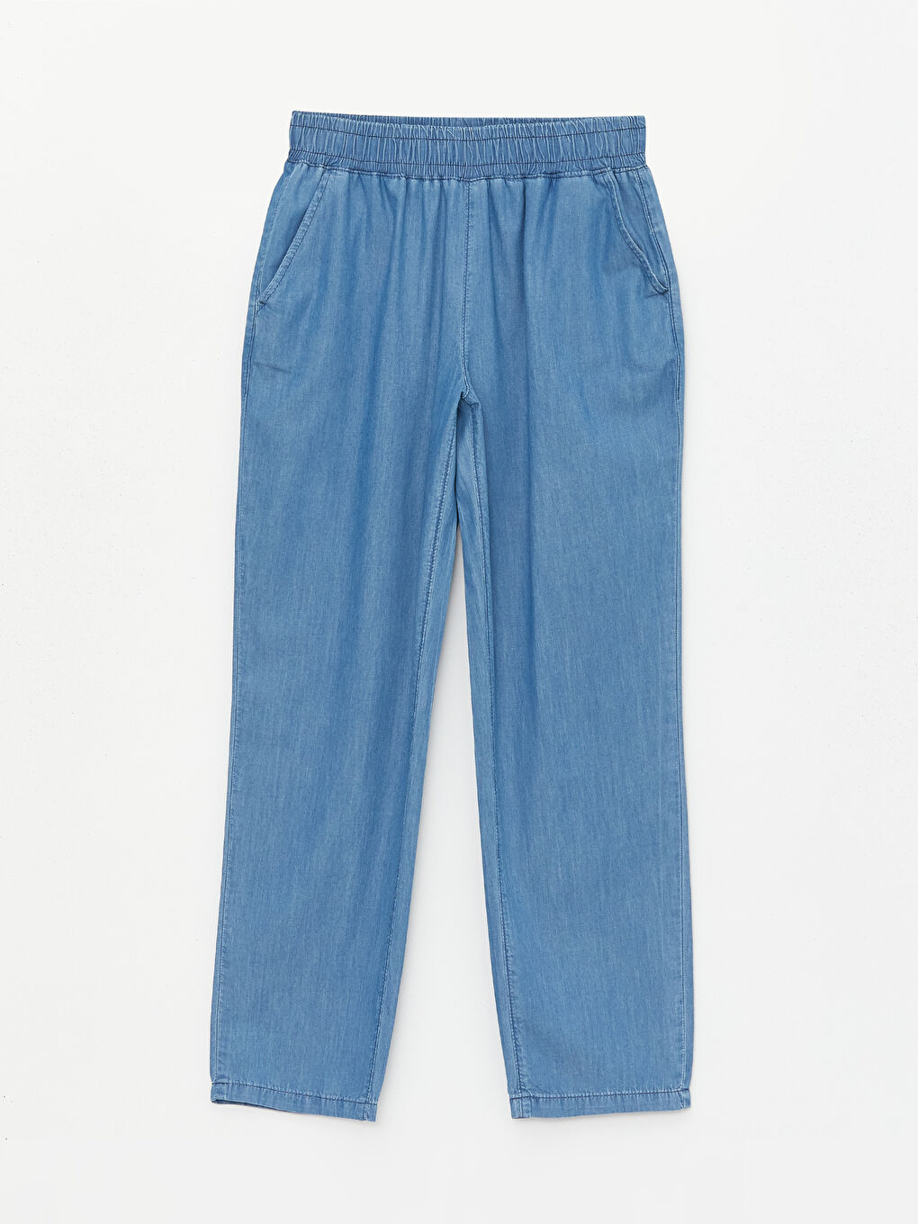 LC Waikiki Elastic Waist Wide Leg Women's Jeans -S4DC89Z8-563