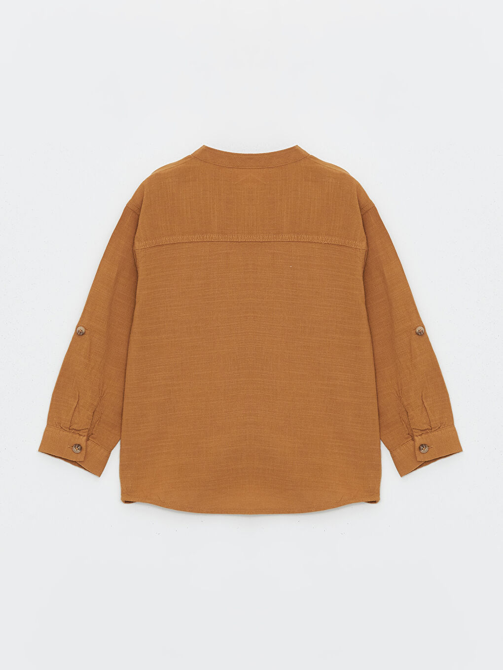 Grandad Collar Long Sleeve Basic Baby Boys' Shirt -S4DD33Z1-GTN