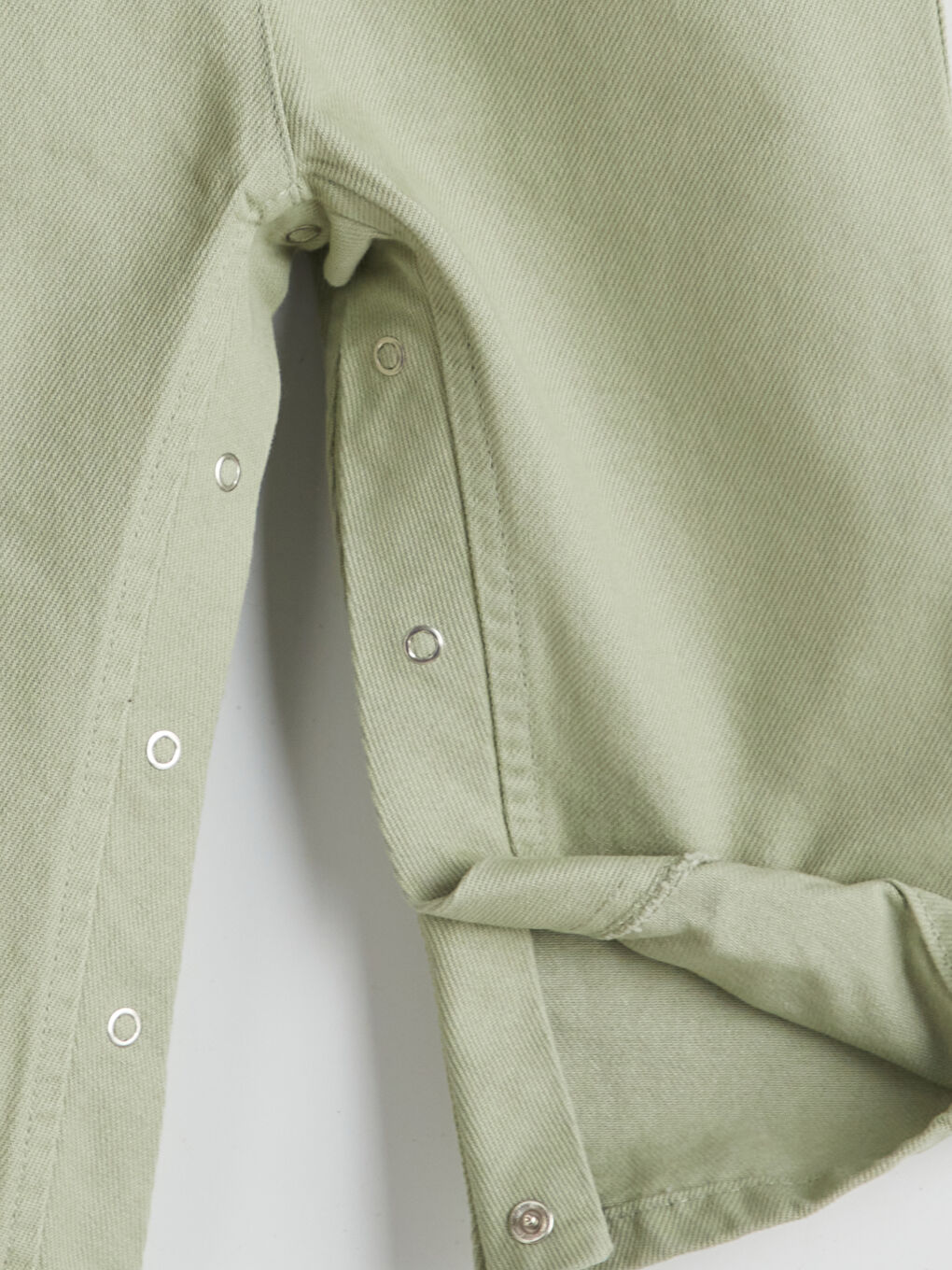 Yeşil Kare Yaka Kız Çocuk Salopet-2