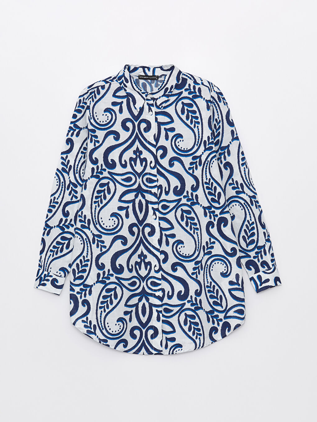 Patterned Long Sleeve Women's Shirt Tunic -S4DD80Z8-LQQ