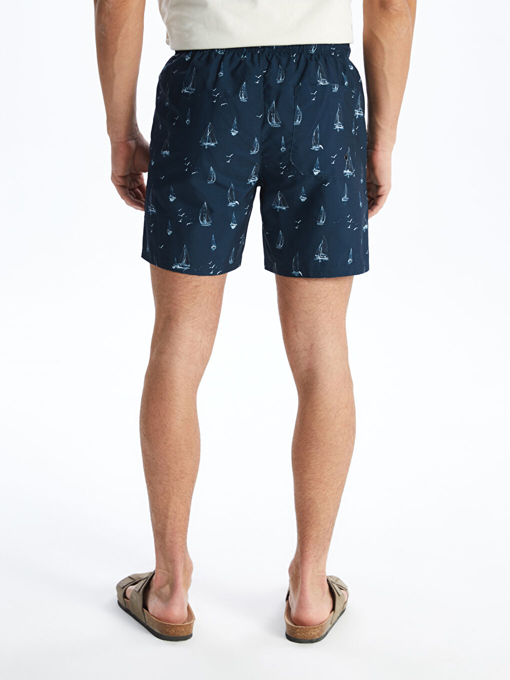 Short Patterned Men's Swimming Shorts -S4DE57Z8-LSJ
