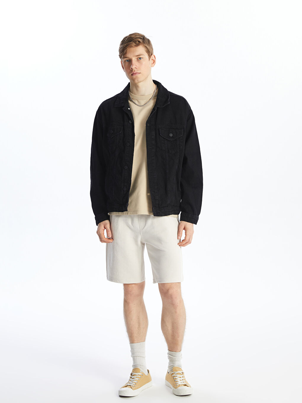 Slim Fit Mens Bermuda Shorts -S4DE79Z8-S1Y