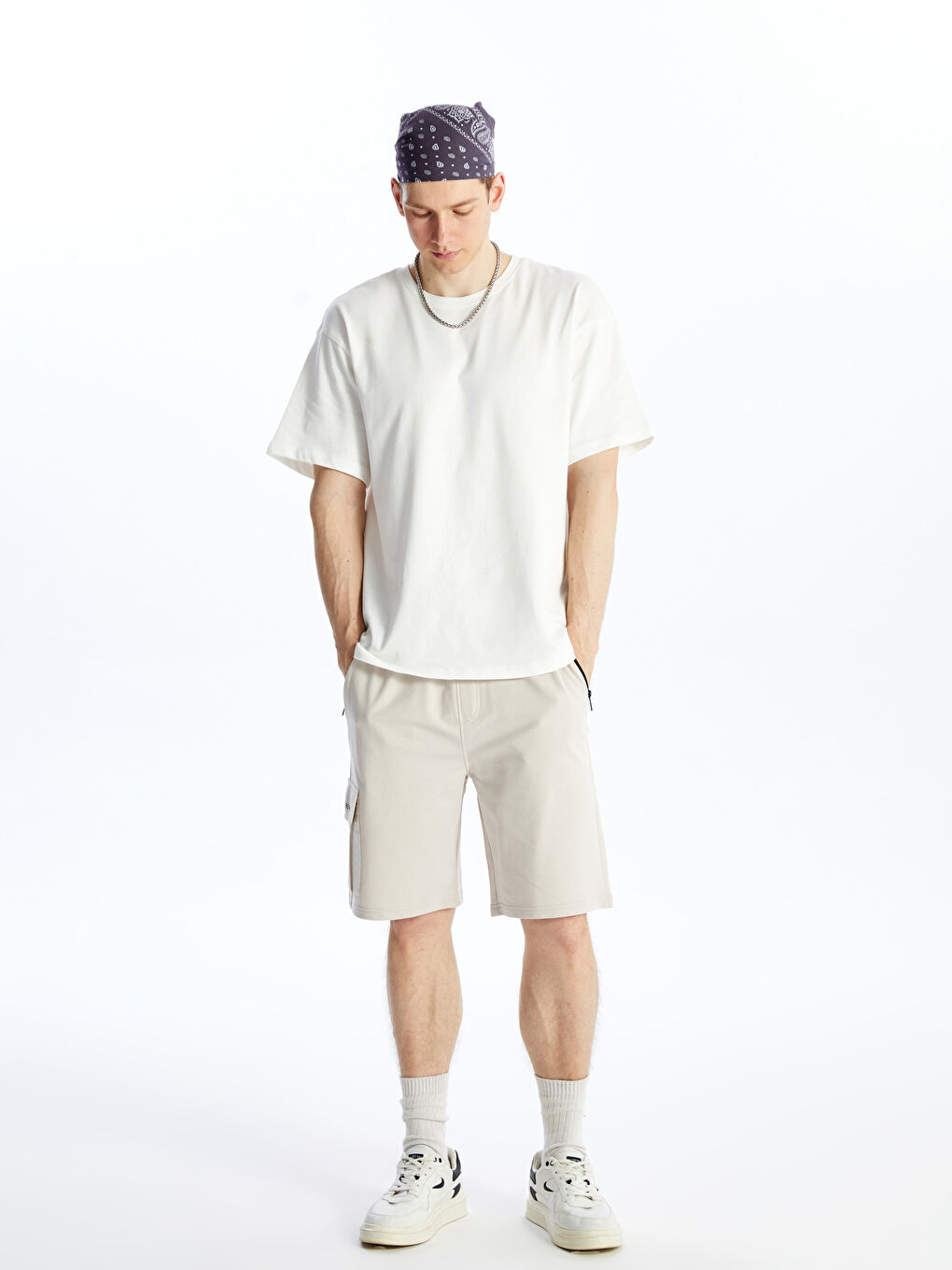 Standard Fit Men's Bermuda Shorts -S4DE80Z8-RTC