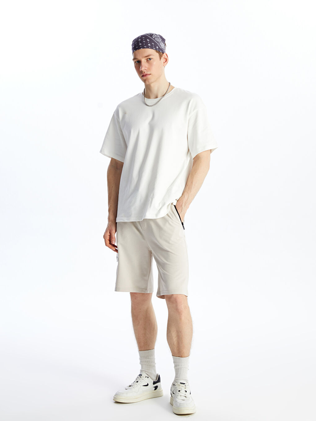 Standard Fit Men's Bermuda Shorts -S4DE80Z8-RTC