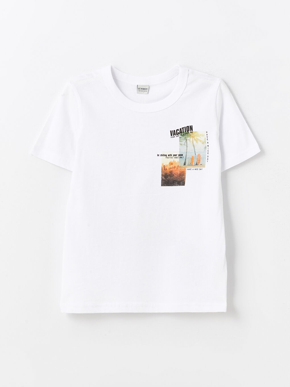 Crew Neck Boy's T-Shirt and Swim Shorts -S4DF43Z4-LU7