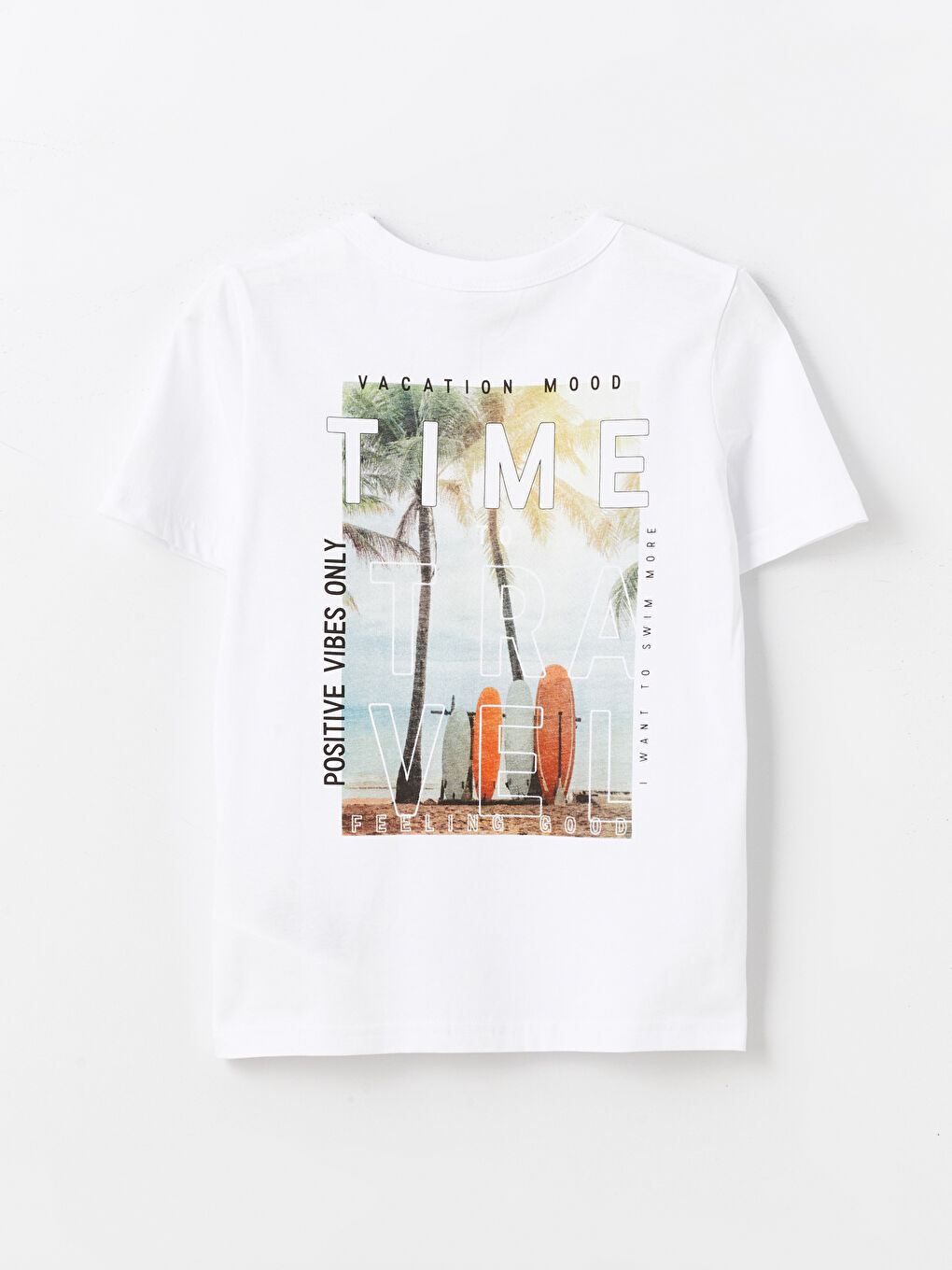 Crew Neck Boy's T-Shirt and Swim Shorts -S4DF43Z4-LU7