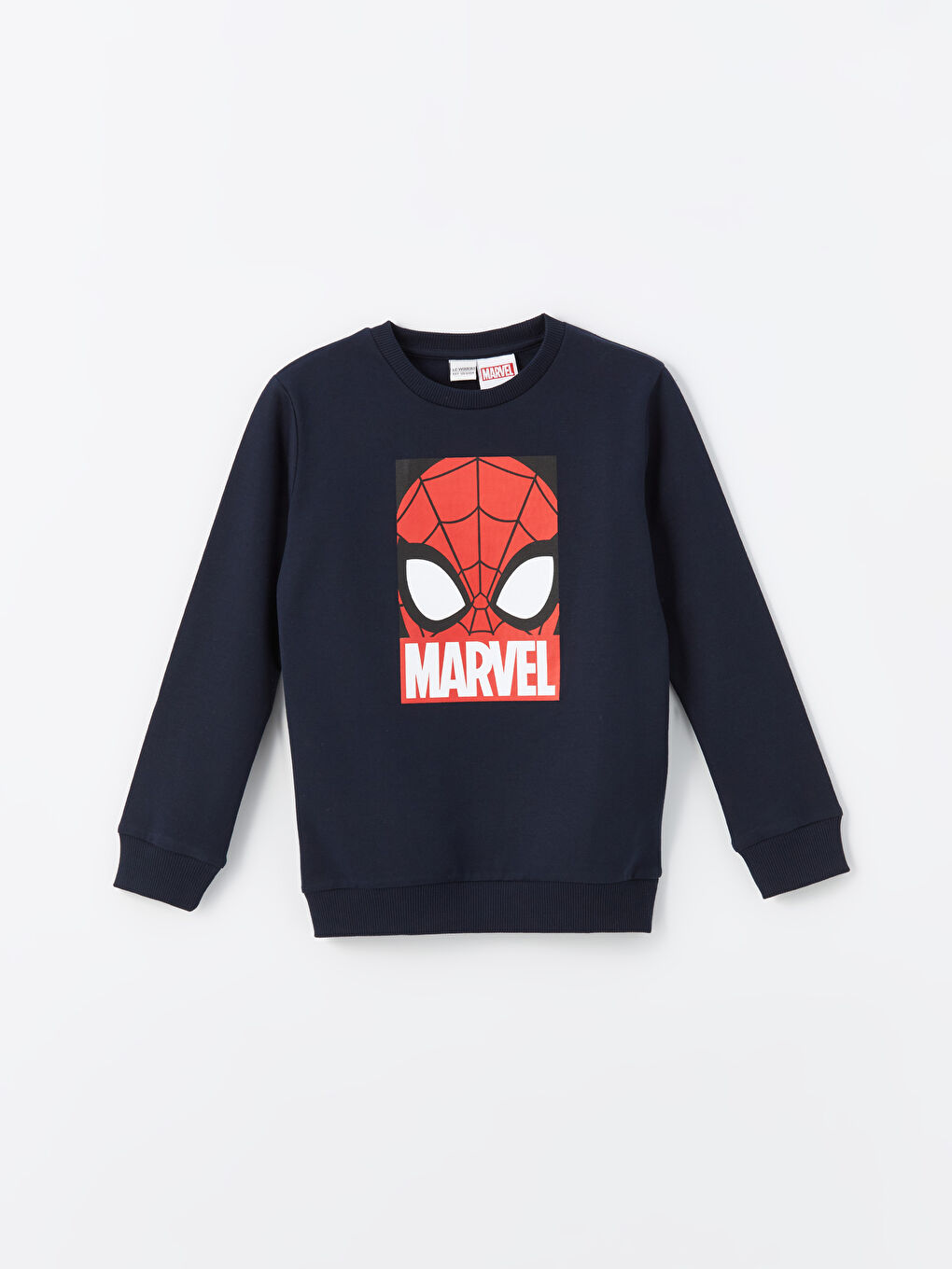 Crew Neck Spider-Man Printed Long Sleeve Boys' T-Shirt