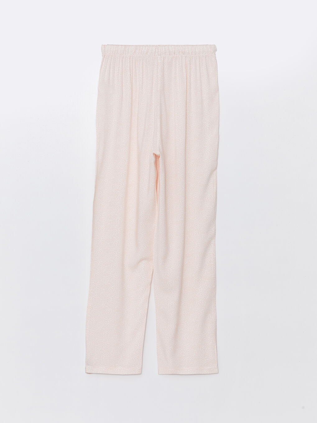 Pembe Beli Lastikli Desenli Kadın Pijama Altı-1