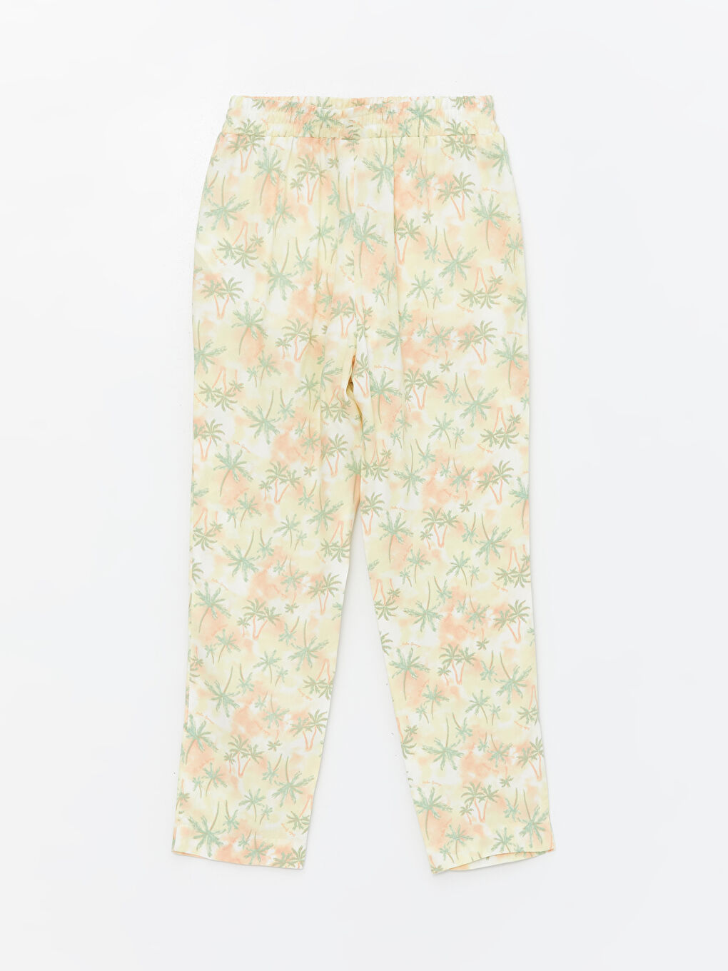 Karışık Beli Lastikli Kız Çocuk Pantolon-1