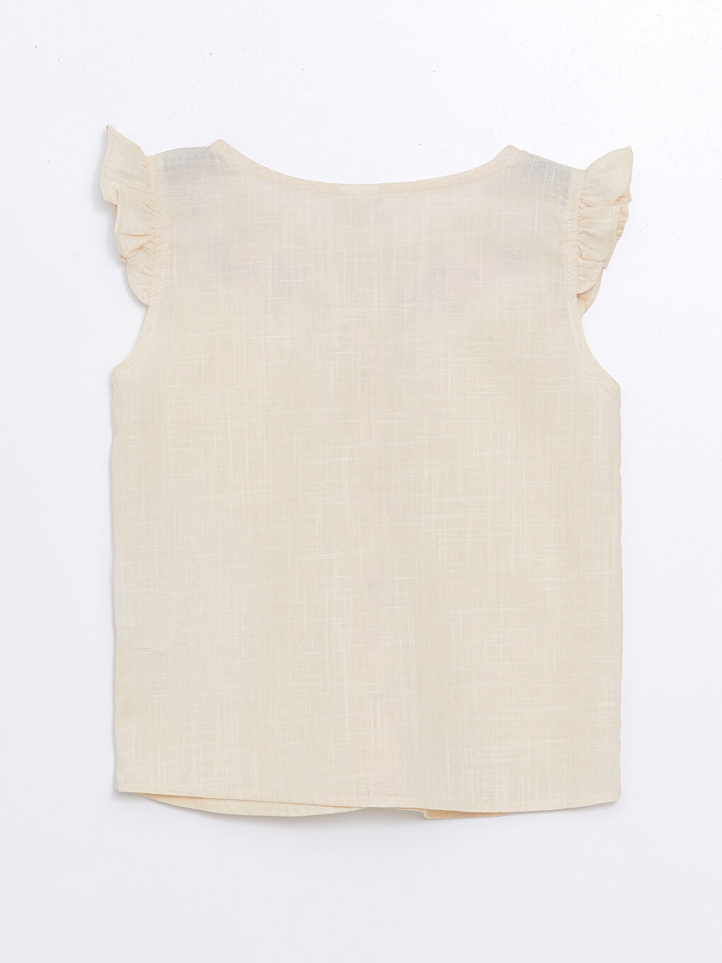 بلوزة محصول زهري برقبة دائرية للبنات-1