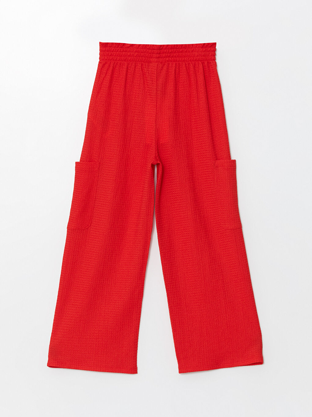 Pantaloni Cargo pentru Fete cu Talie Elastică-2