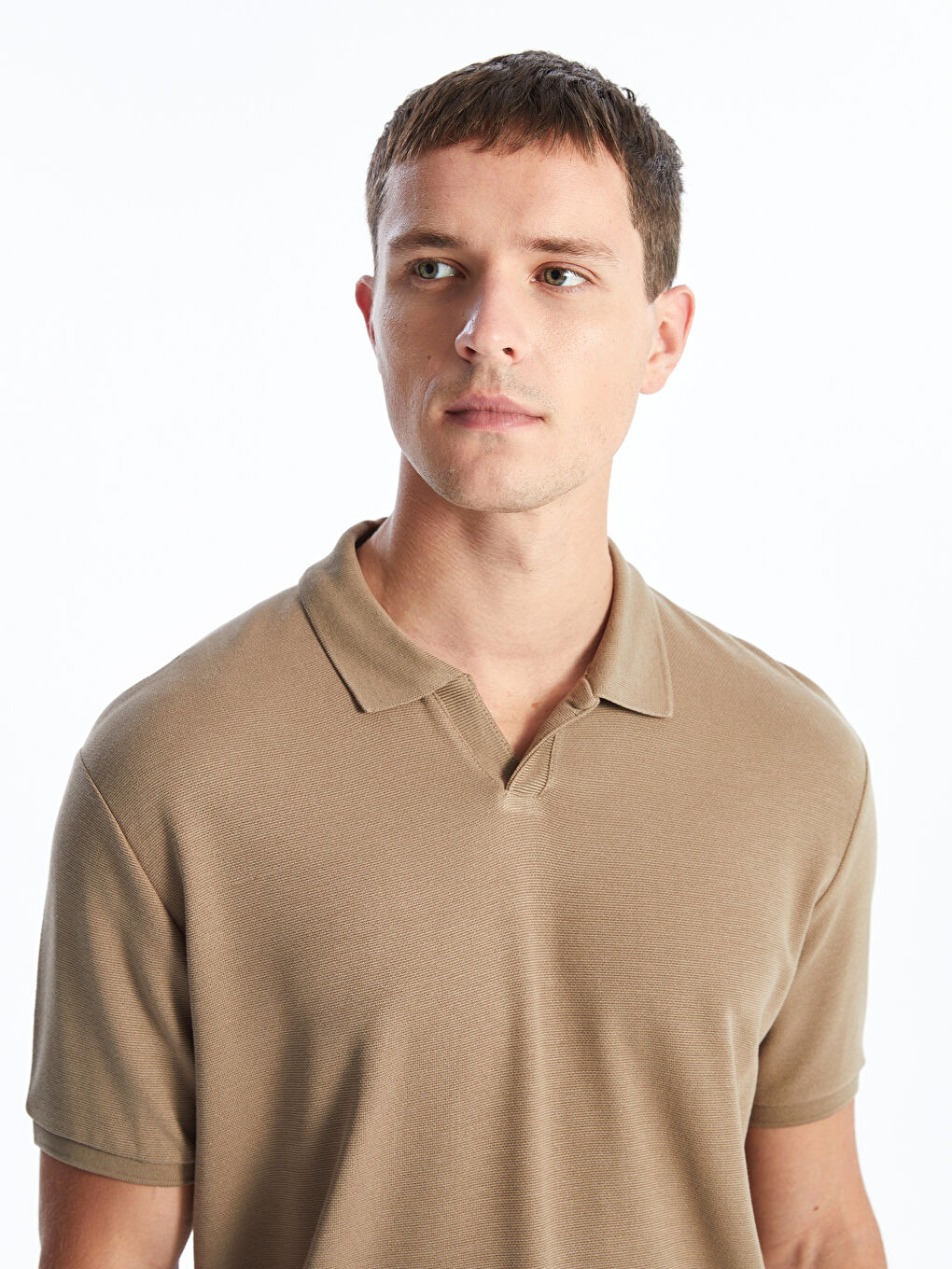 Polo Neck Short Sleeve Men's T-Shirt -S4DG37Z8-PSD