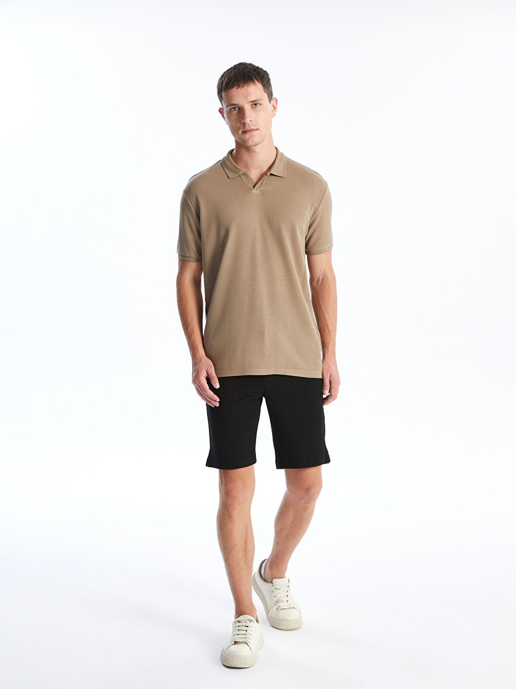 Polo Neck Short Sleeve Men's T-Shirt -S4DG37Z8-PSD