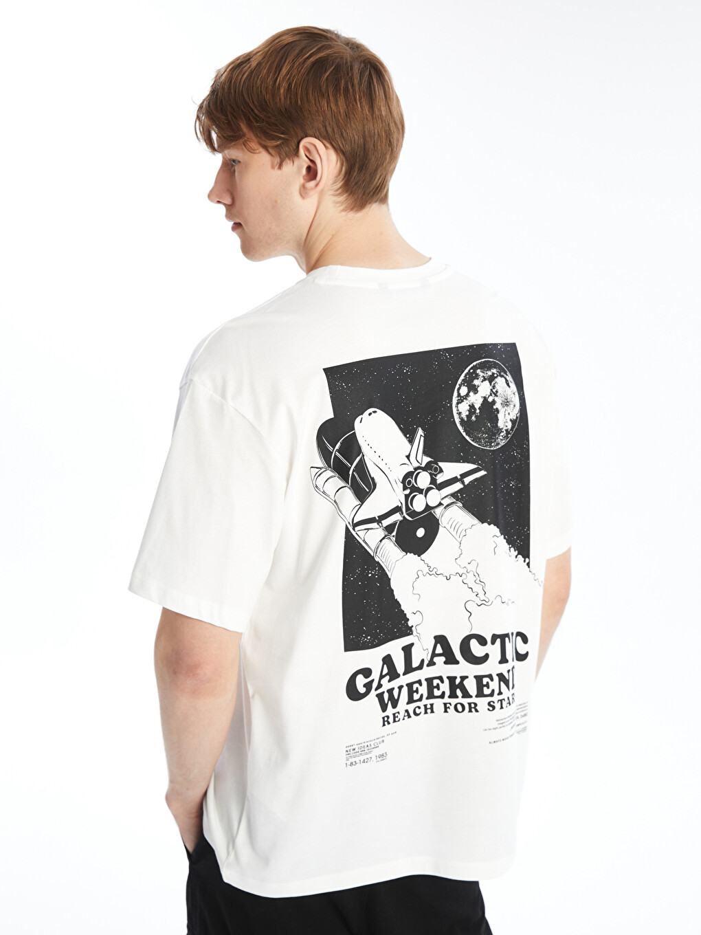 XSIDE Crew Neck Short Sleeve Printed Combed Cotton Men's T-shirt