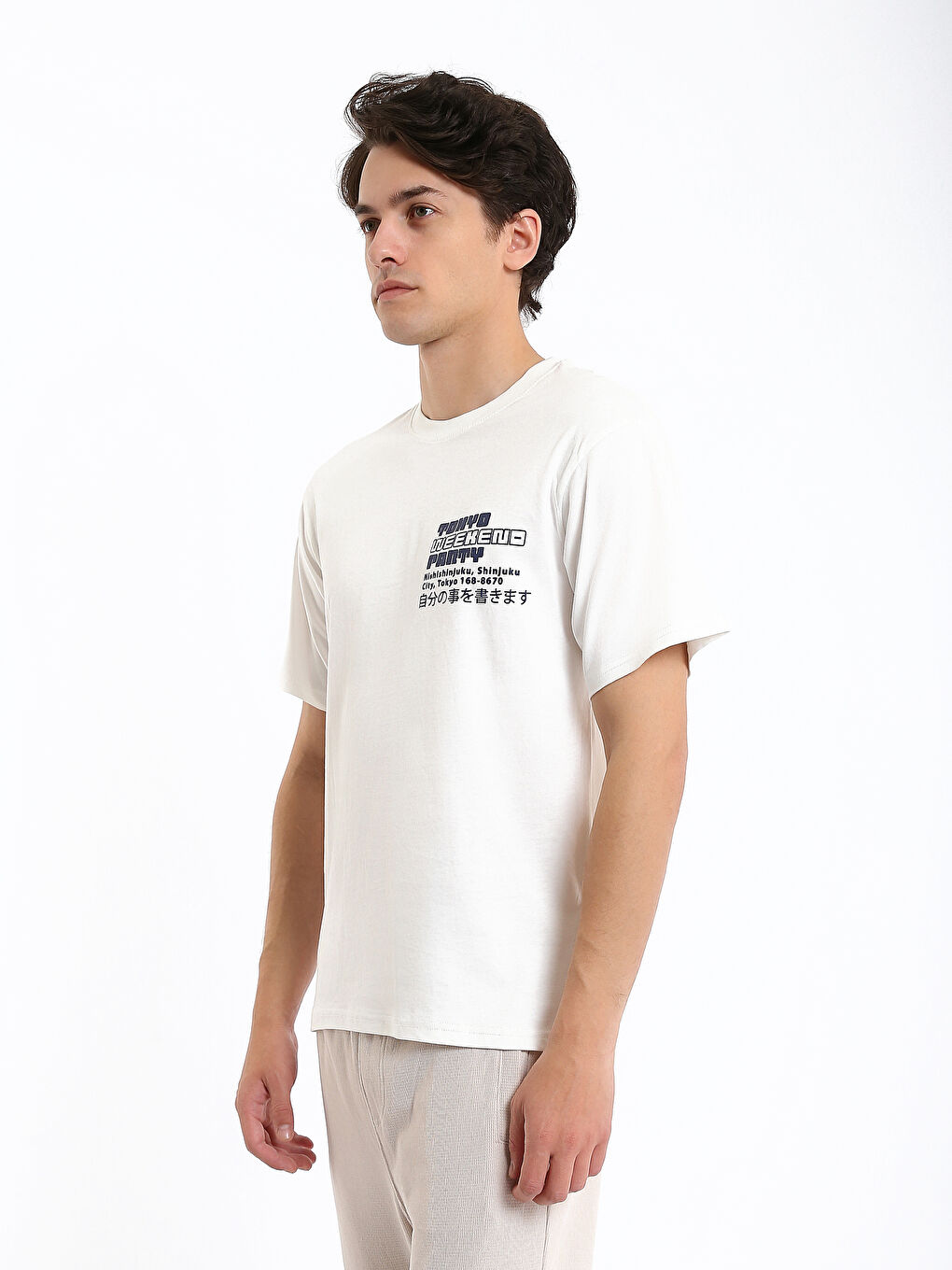 تي شيرت رجال كم قصير كول مدور مطبوع قطن ممشط-6