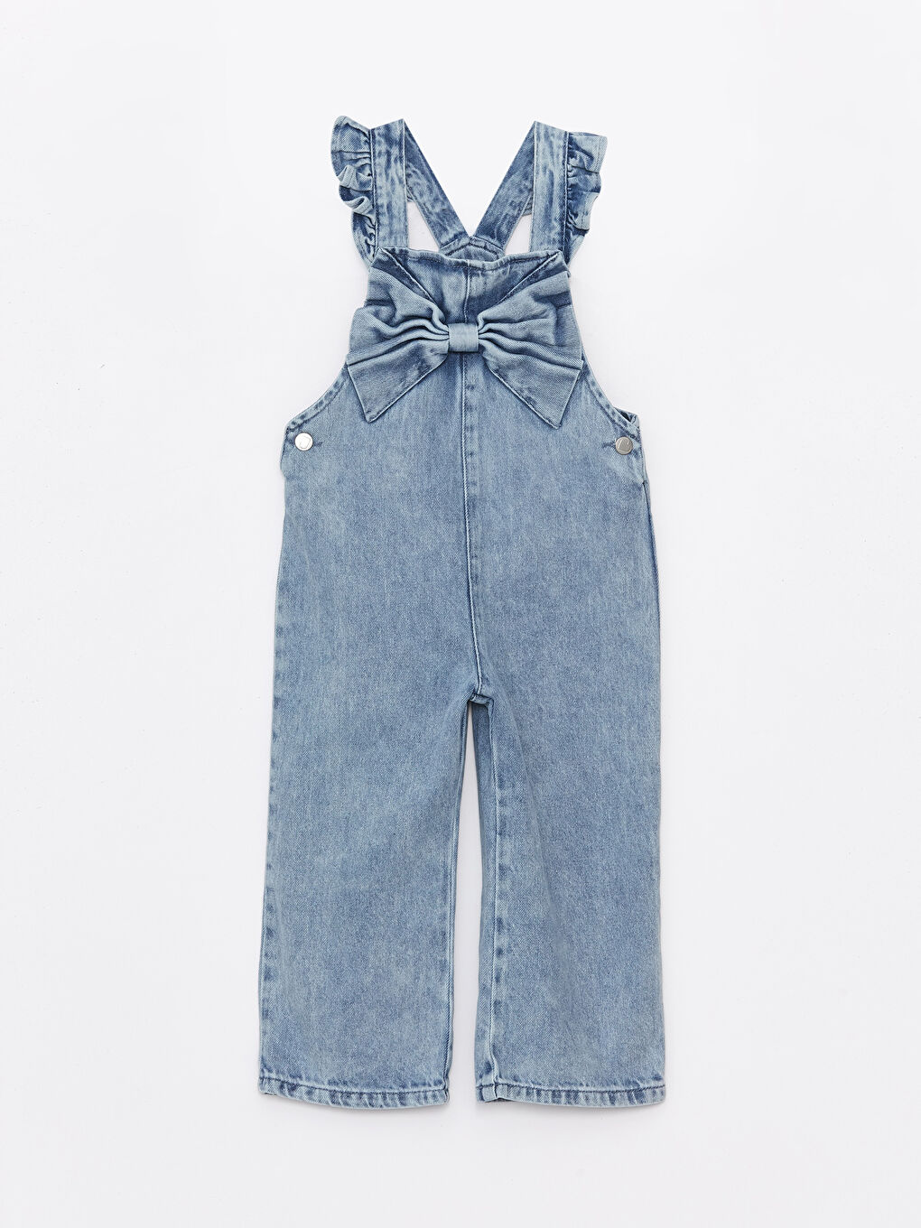 LCW Kids Indigo Askılı Basic Kız Bebek Salopet