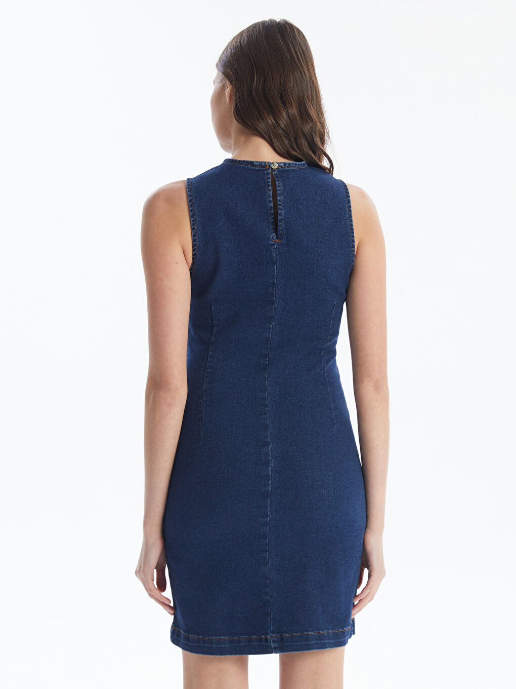 LC Waikiki Crew Neck Women's Denim Dress -S4DI43Z8-309