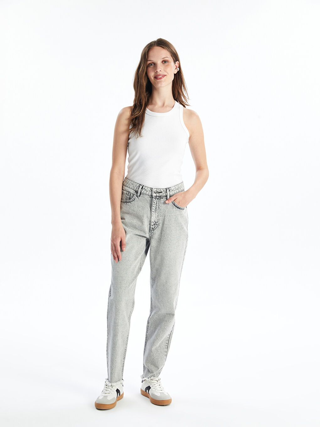 Mom Fit Women's Jeans -S4DI62Z8-GRD