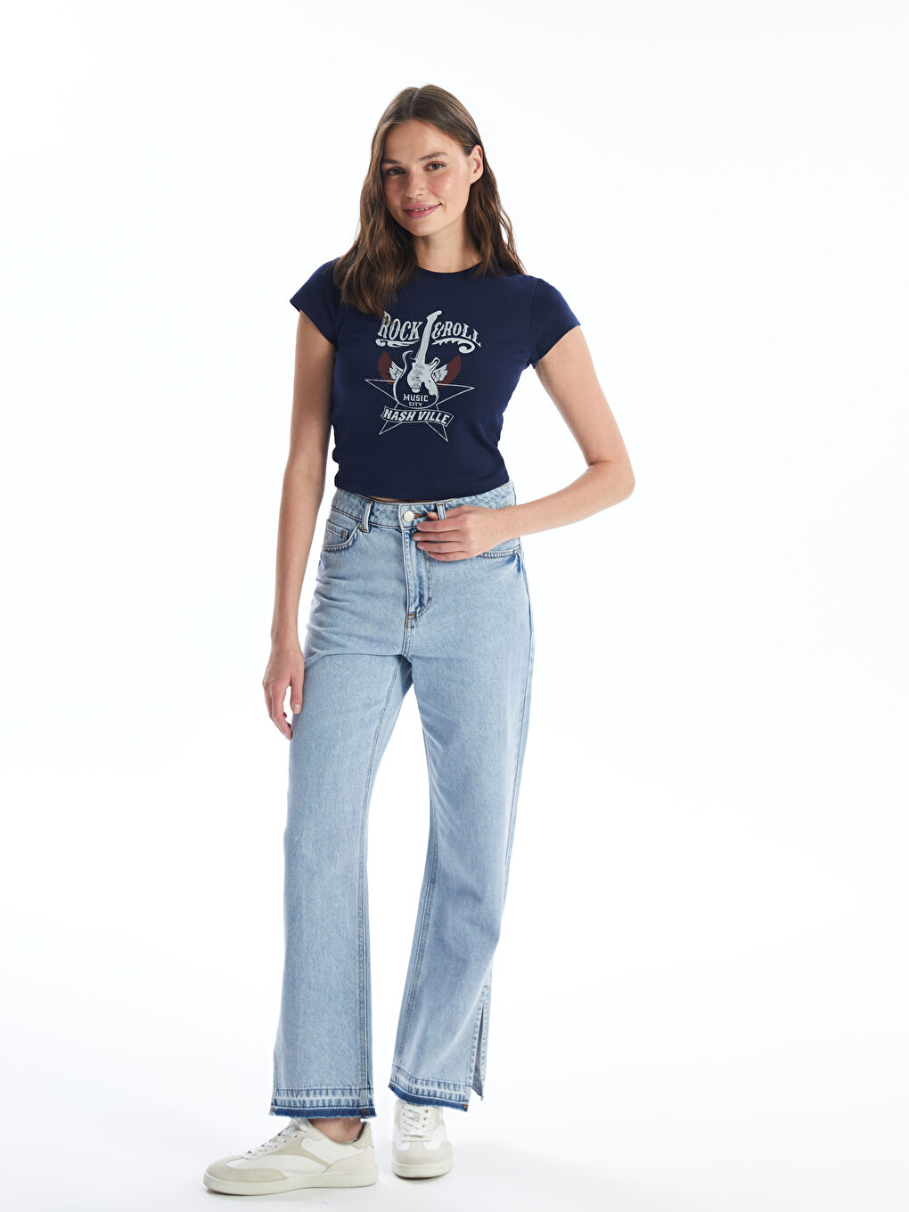 LCW Jeans Straight Fit Women's Jeans -S4DI63Z8-311