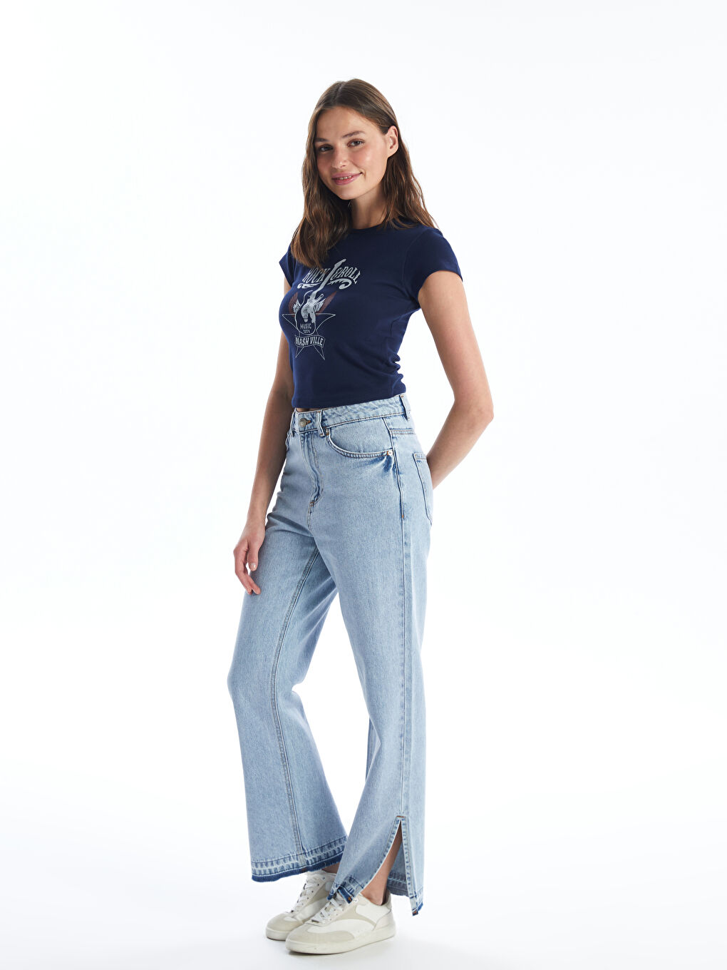 LCW Jeans Straight Fit Women's Jeans -S4DI63Z8-311