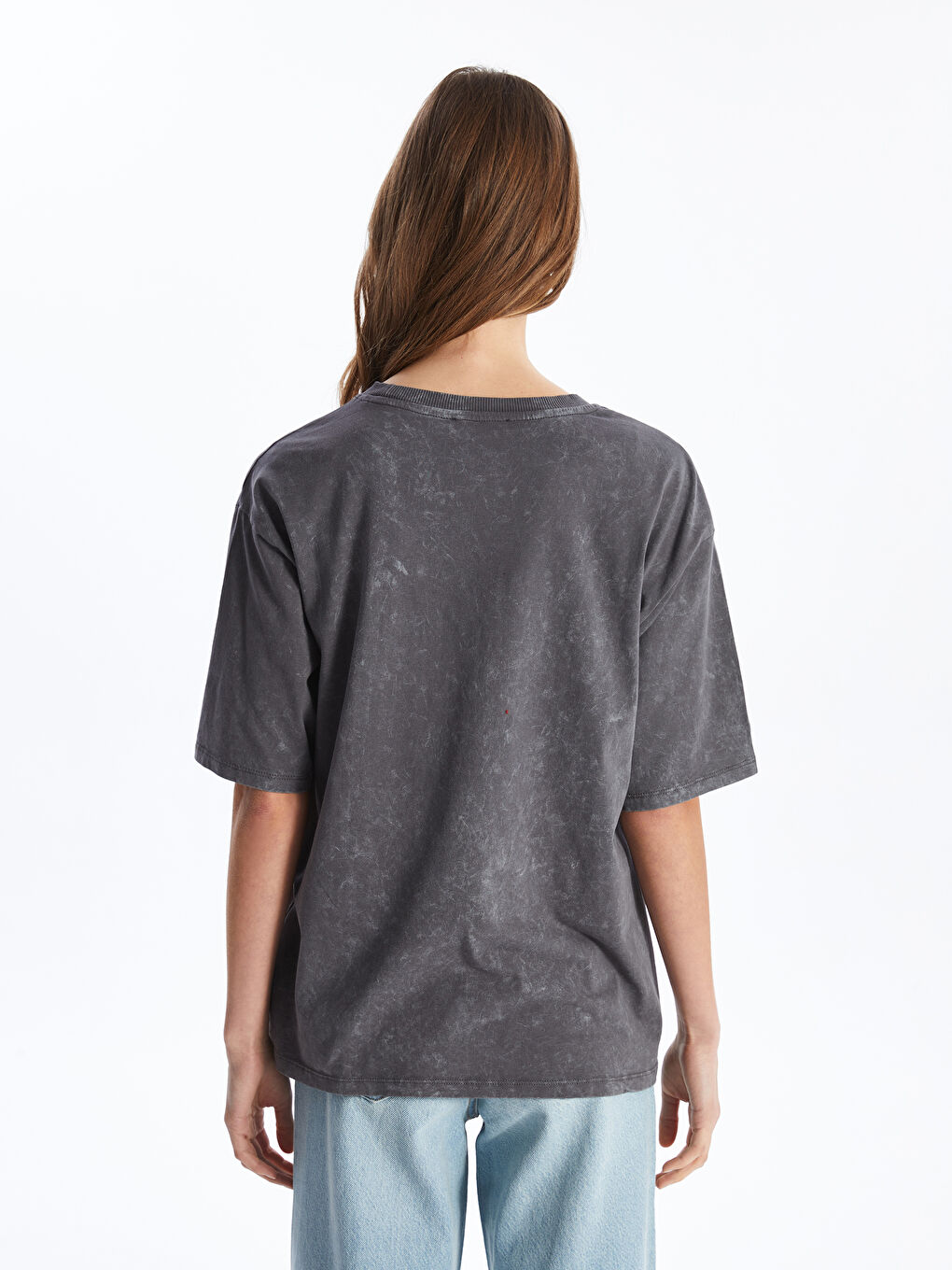 Crew Neck Printed Short Sleeve Oversized T-Shirt -S4DJ29Z8-DC4