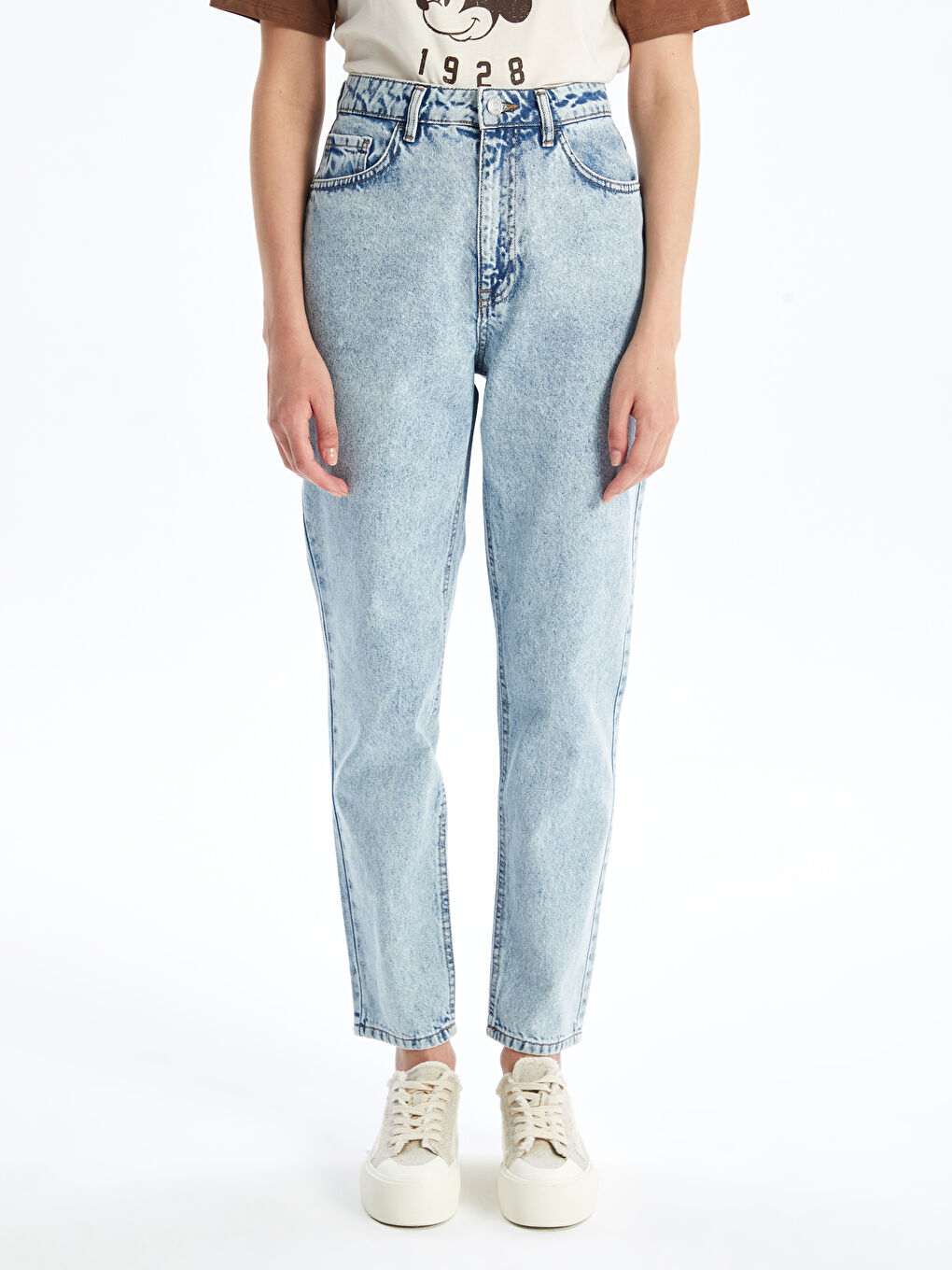 Jean Coupe Maman pour Femmes-1