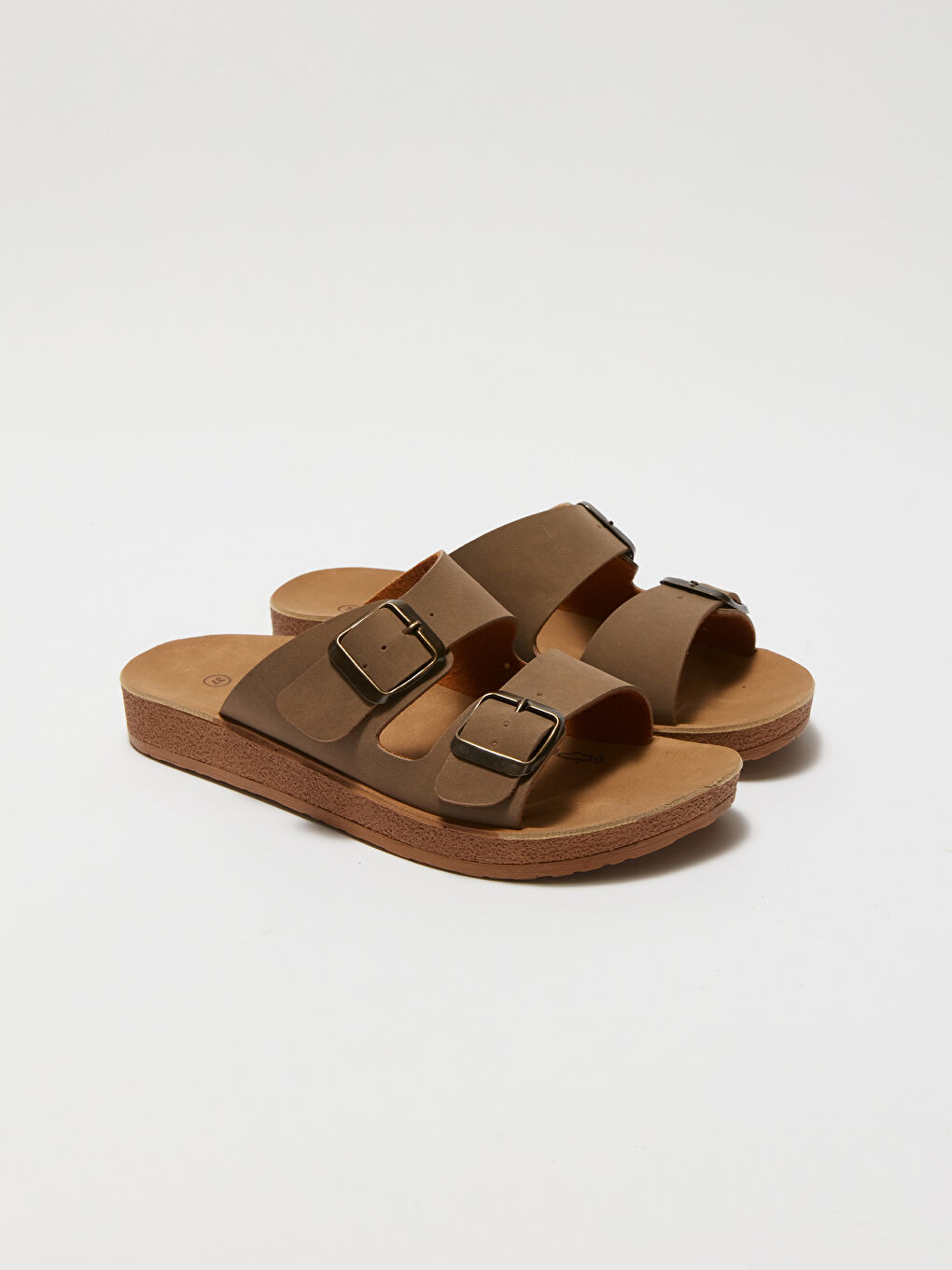 Double Band Buckled Women's Slippers -S4DJ35Z8-T99