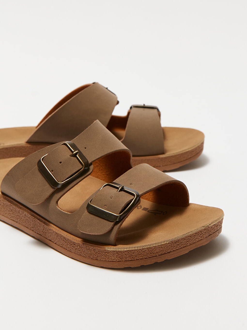 Double Band Buckled Women's Slippers -S4DJ35Z8-T99