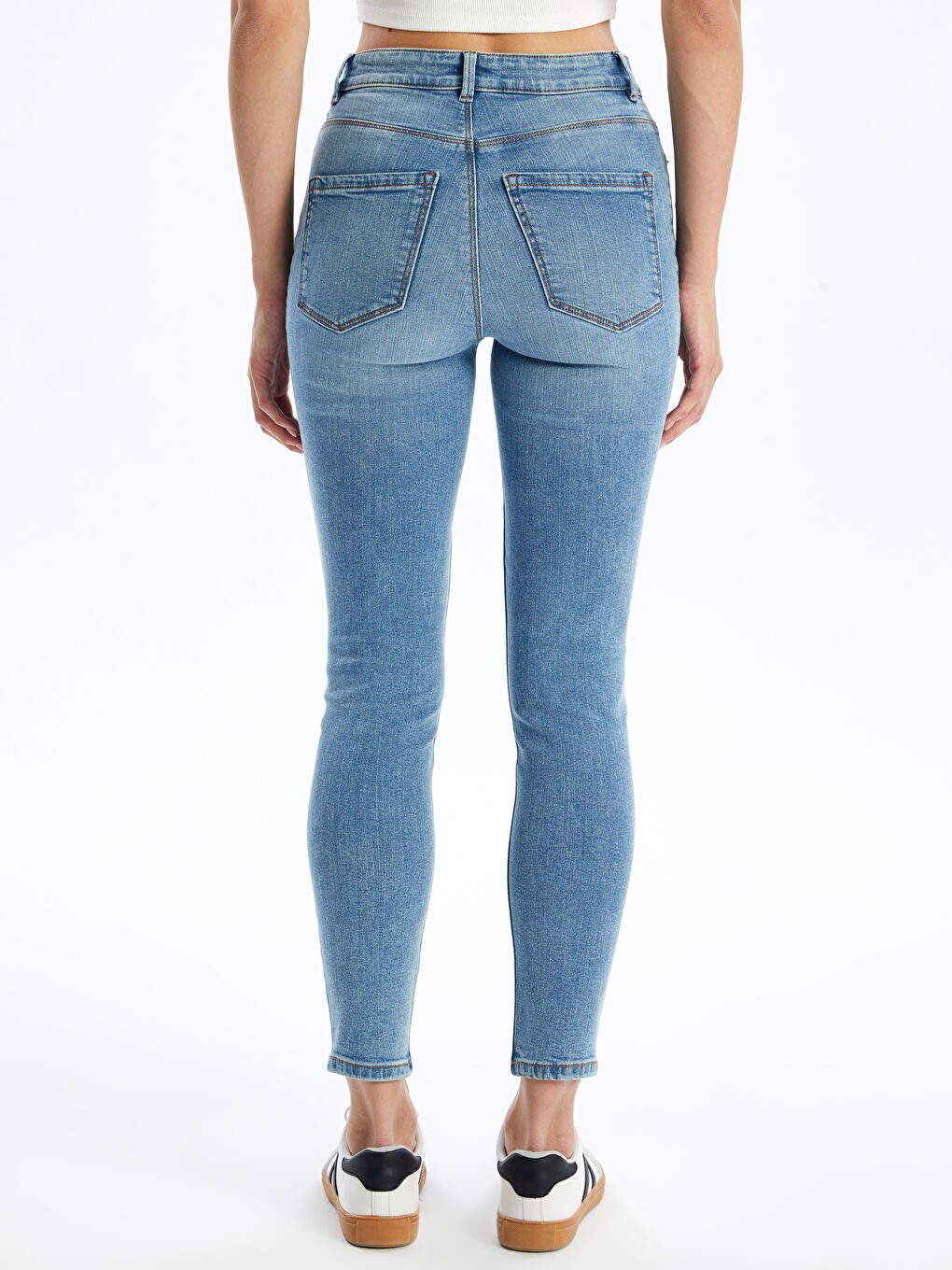 LCW Jeans Jupiter Super Skinny Fit Ripped Detail Women's Jeans -S4DJ36Z8-311