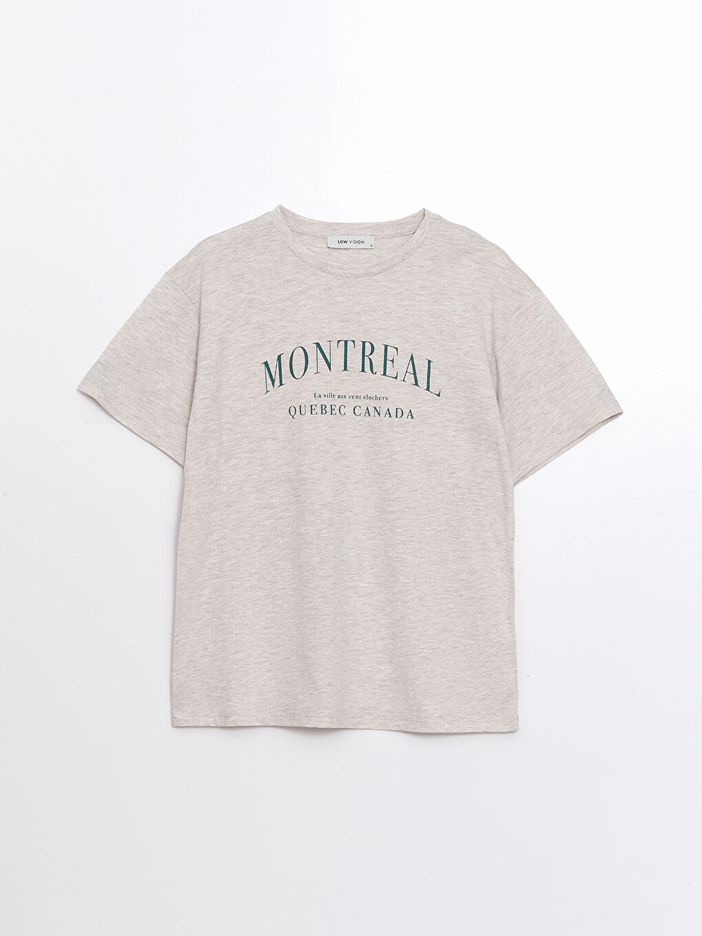 Crew Neck Printed Short Sleeve Women's T-shirt -S4DJ48Z8-L8T