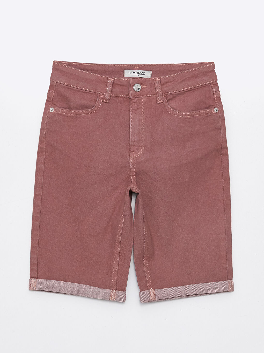 Bermuda Fit Women's Denim Shorts-5