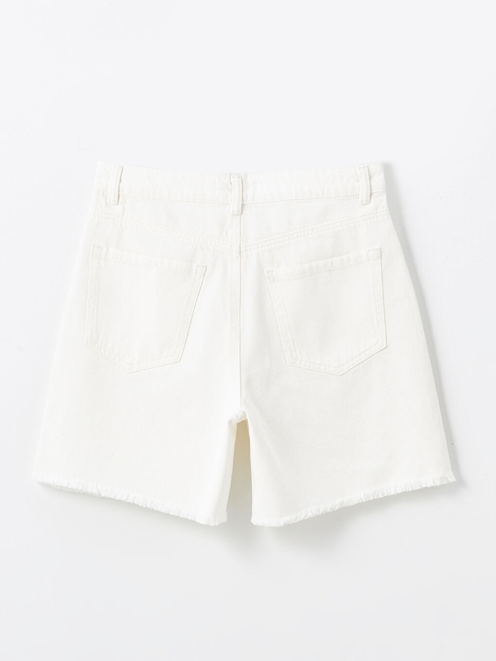 ბერმუდის სტილის ჯინსის შორტები ქალებისთვის-6