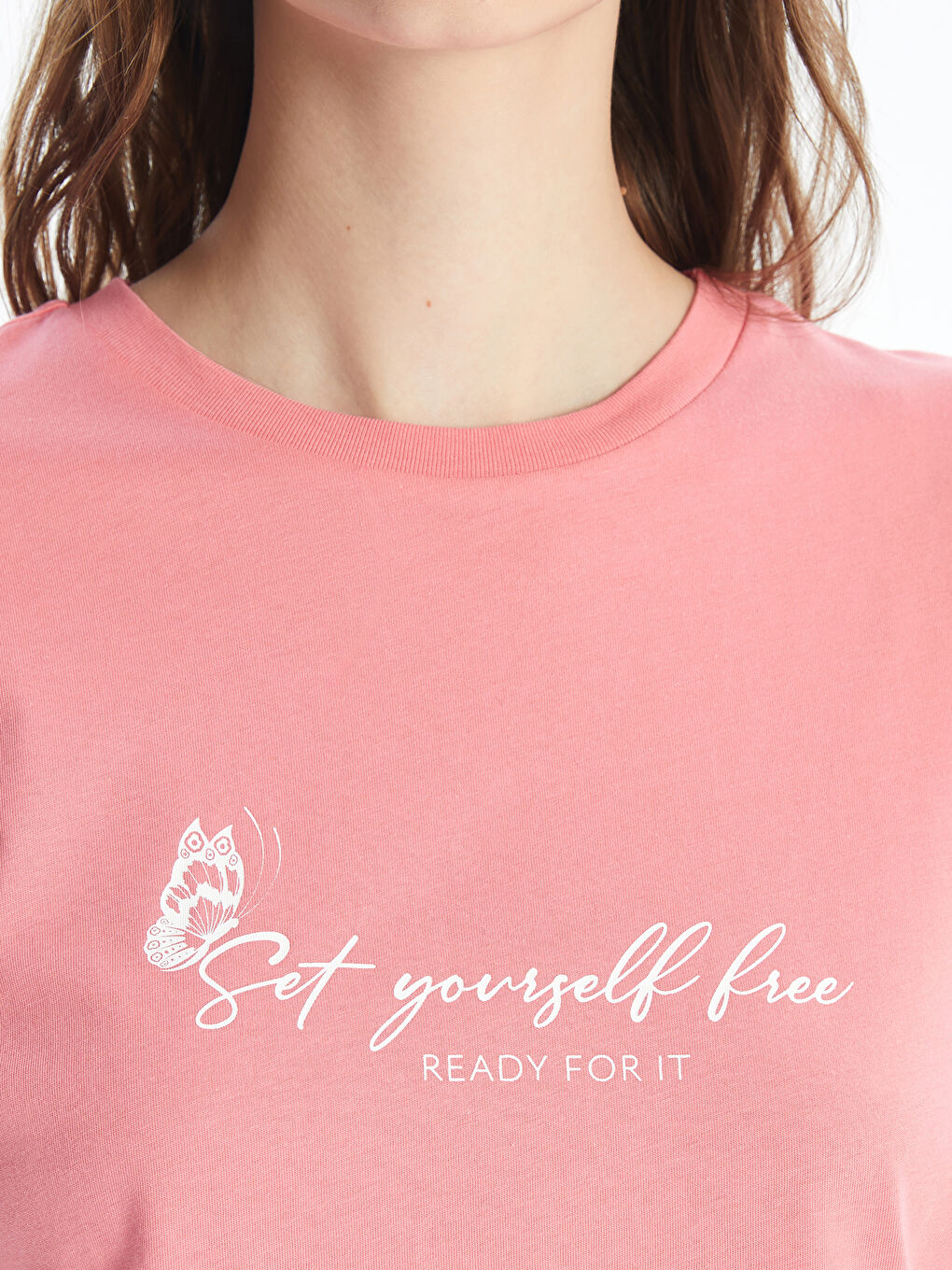 Crew Neck Printed Short Sleeve Women's T-Shirt -S4DJ72Z8-GBC