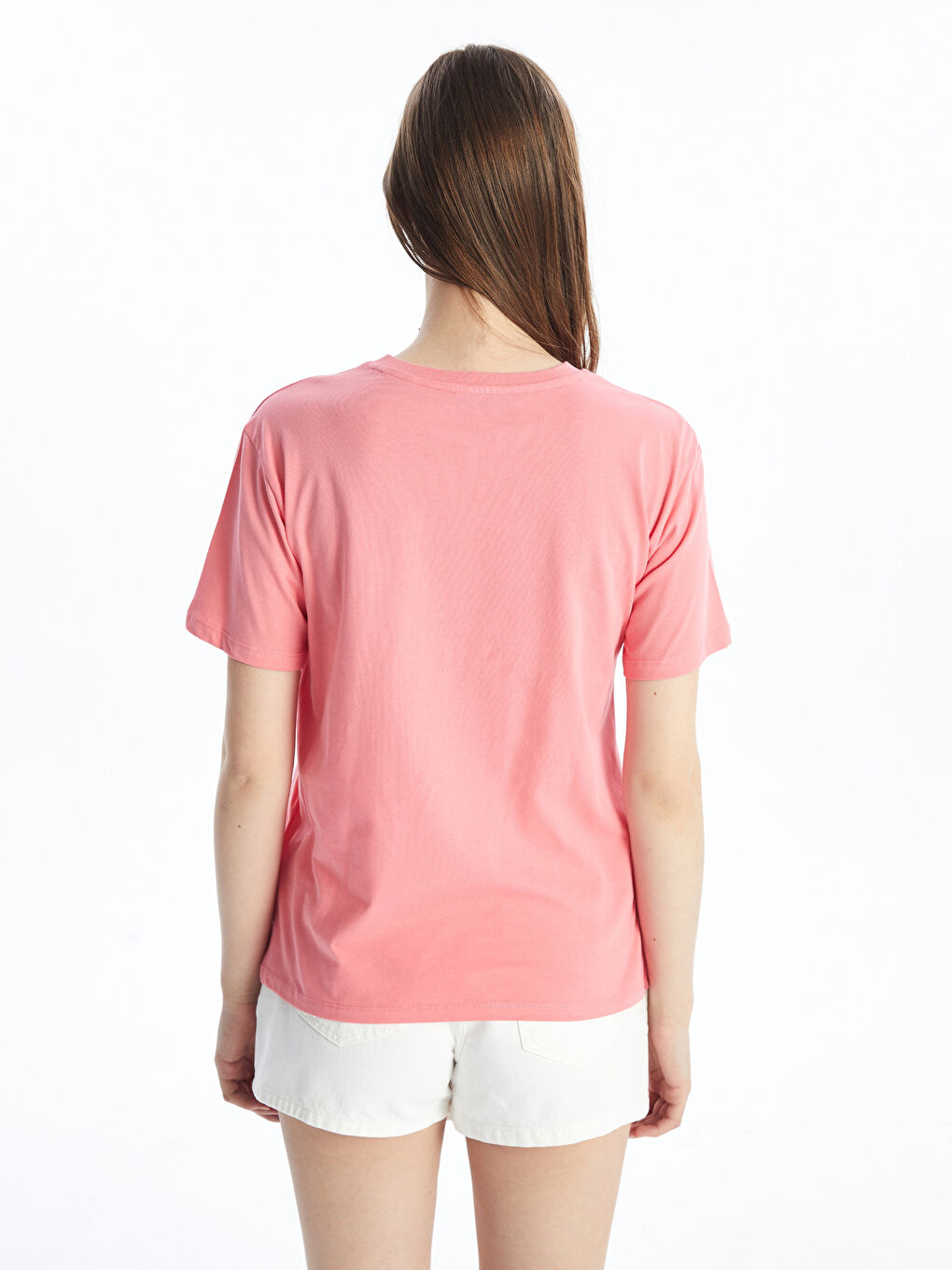 Crew Neck Printed Short Sleeve Women's T-Shirt -S4DJ72Z8-GBC