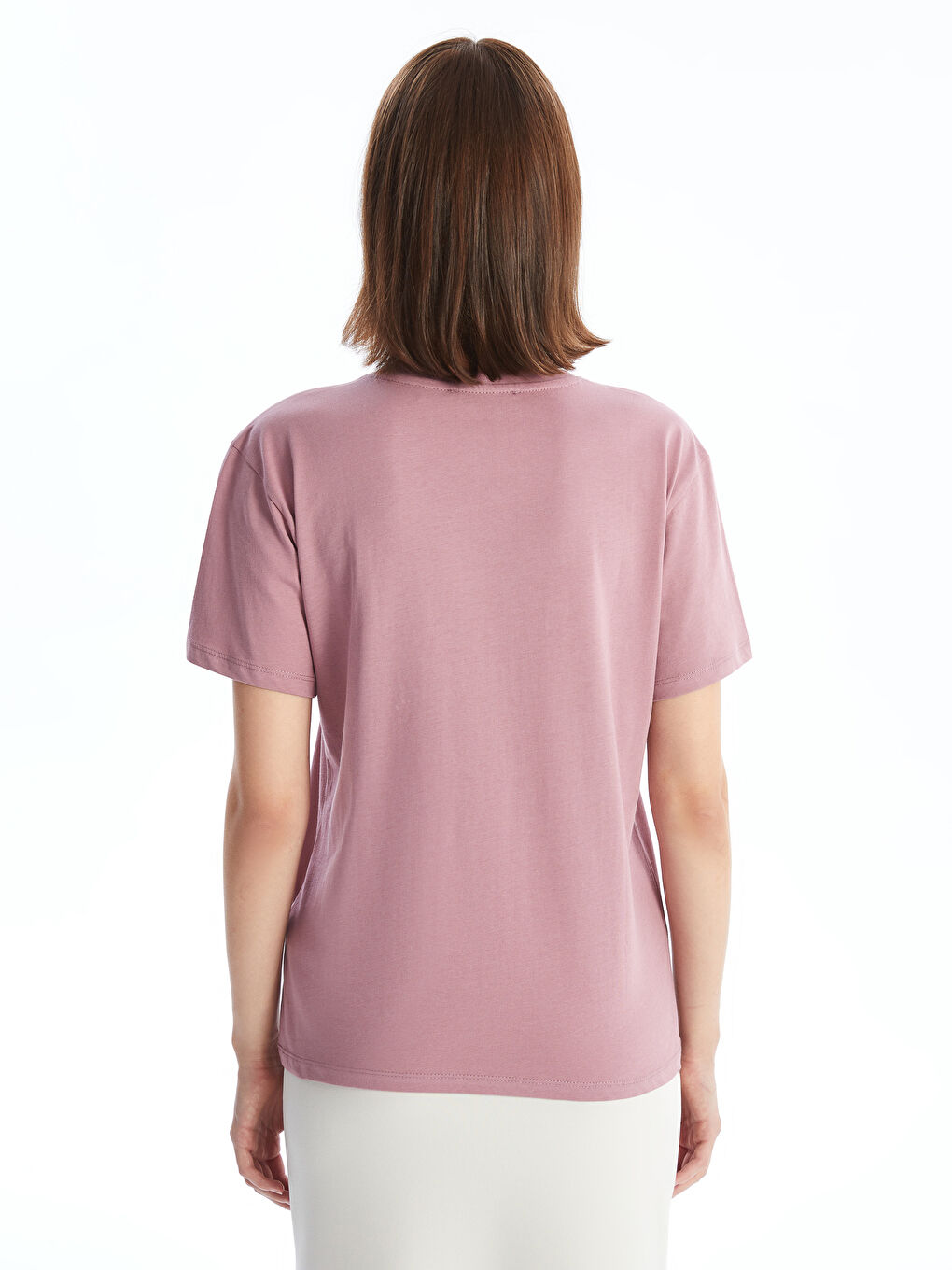 Crew Neck Printed Short Sleeve Women's T-Shirt -S4DK23Z8-GVH