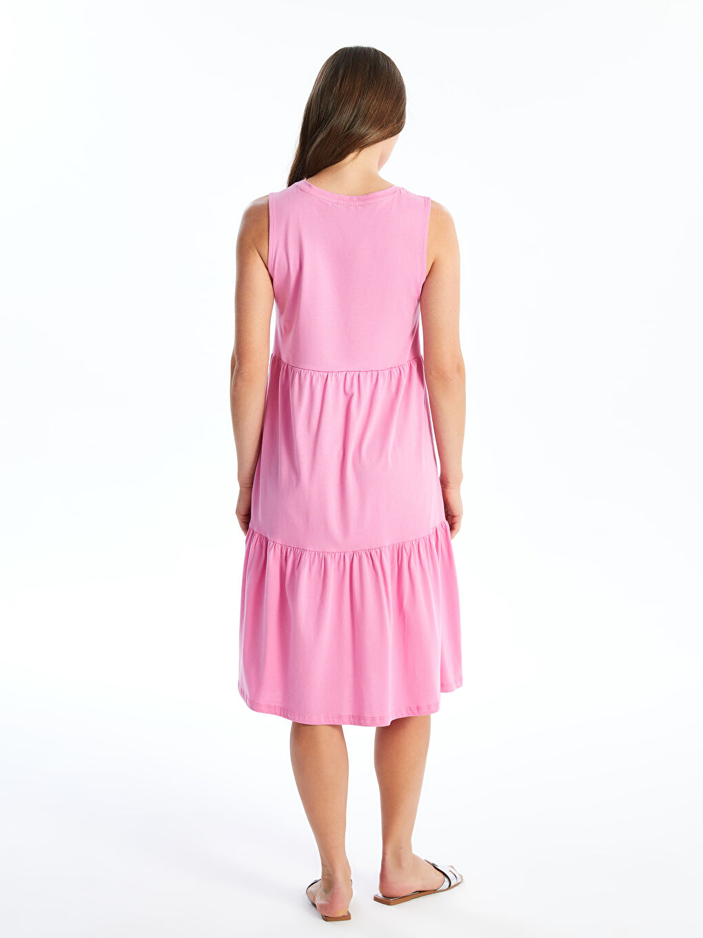Crew Neck Plain Maternity Dress -S4DK36Z8-GGC