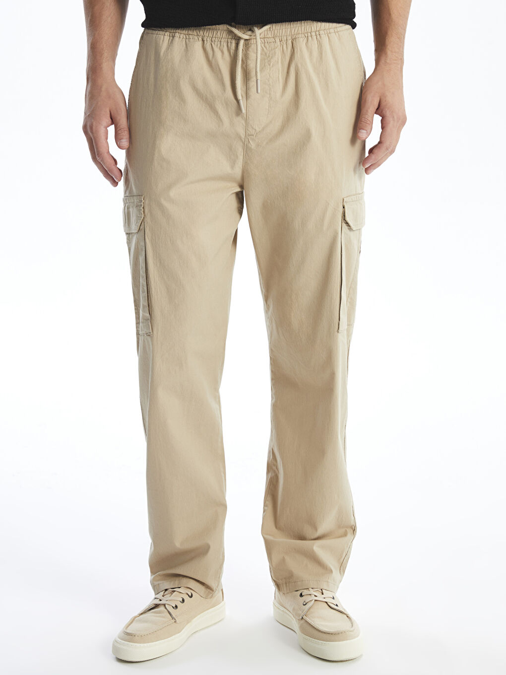 Standard Fit Poplin Men's Trousers -S4DK48Z8-S5P