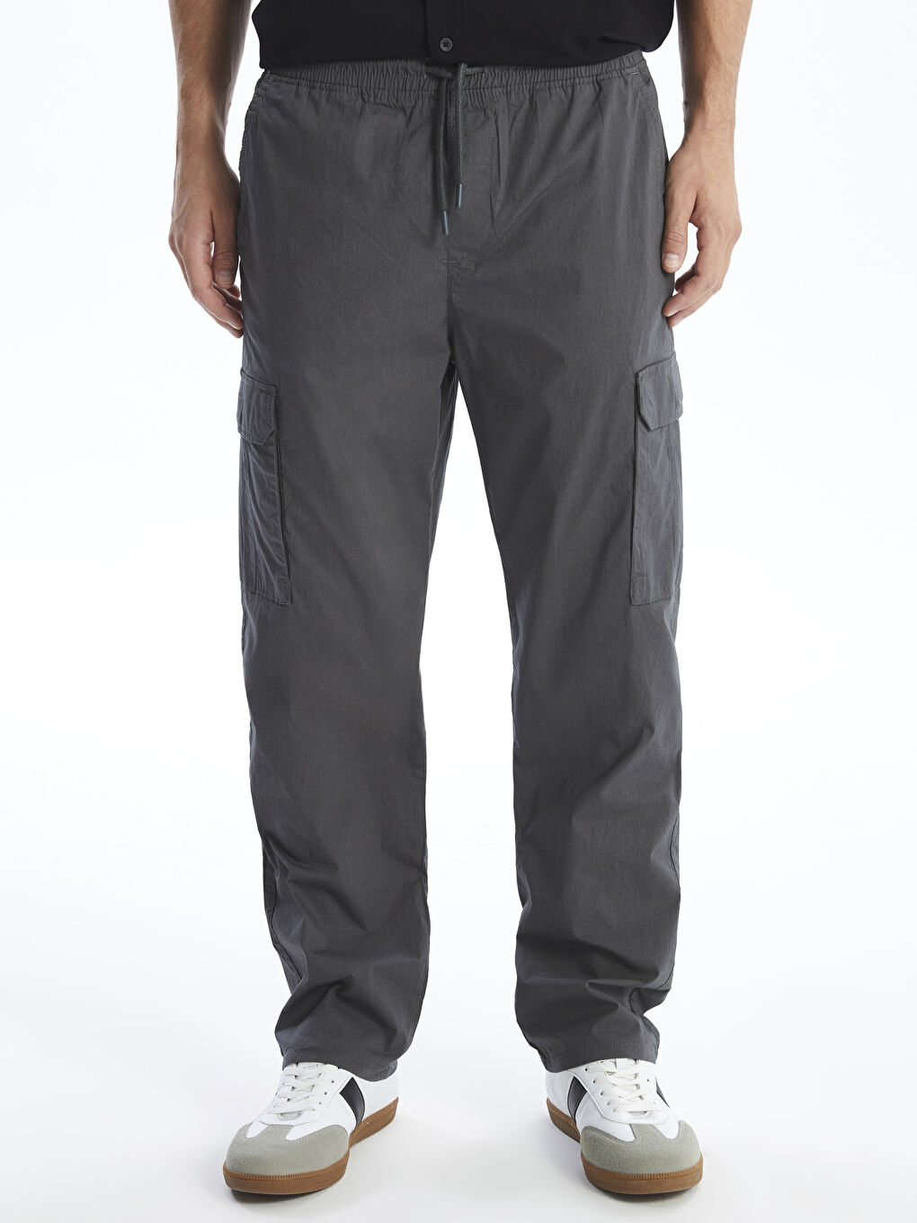 Standard Fit Poplin Men's Trousers -S4DK48Z8-SUR