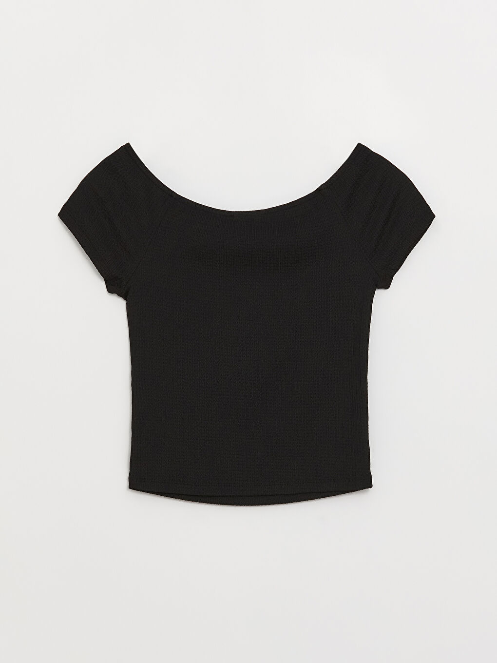 Boat Neck Straight Short Sleeve Women's T-Shirt -S4DK55Z8-CVL