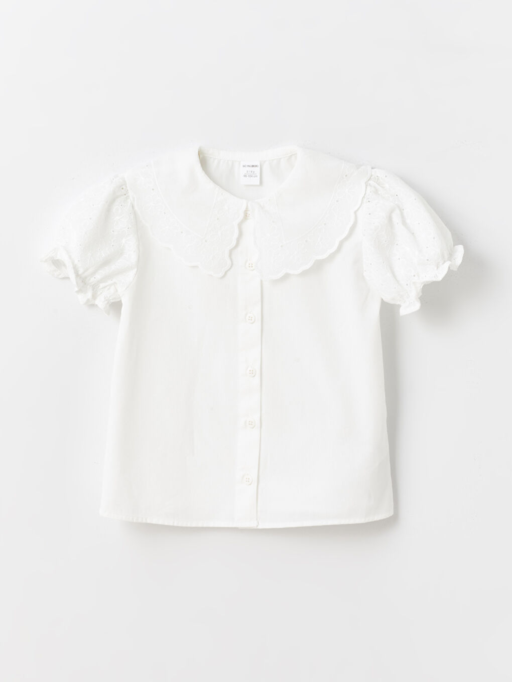 Baby Collar Short Sleeve Baby Girl Shirt -S4DK72Z1-R9J