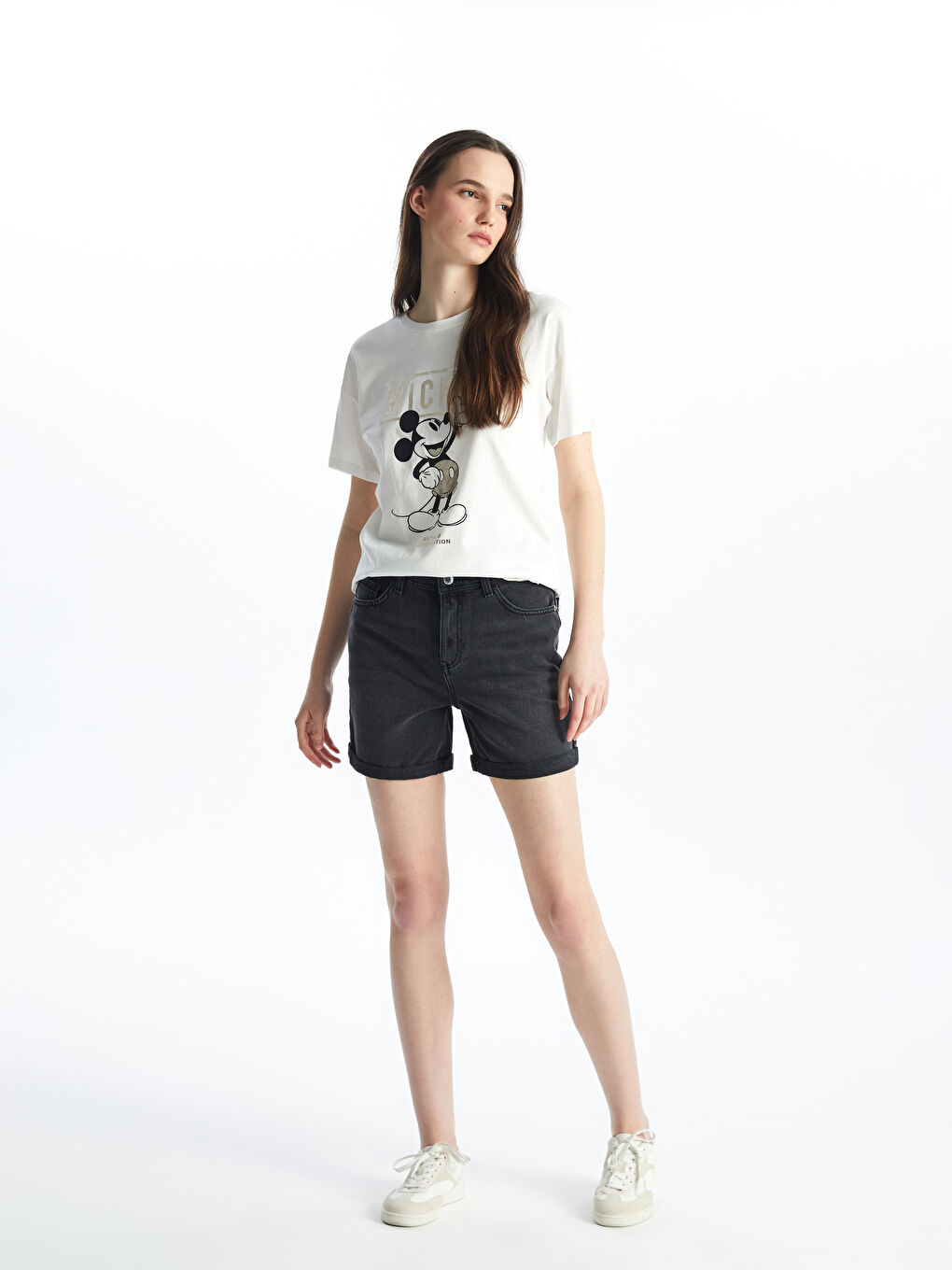 Bermuda Fit Women's Jean Shorts -S4DK78Z8-327
