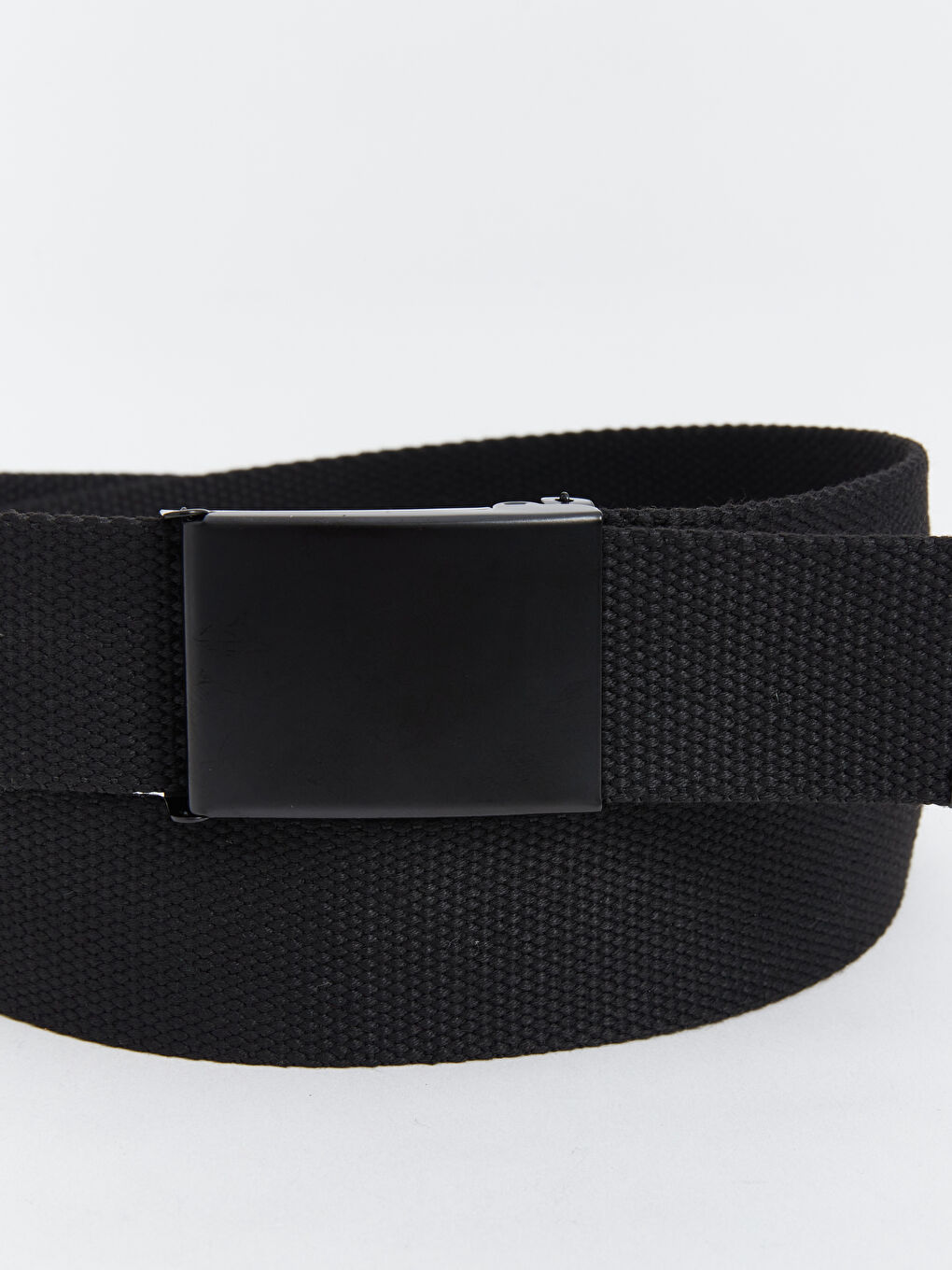 Siyah Deri Görünümlü Erkek Kemer-3