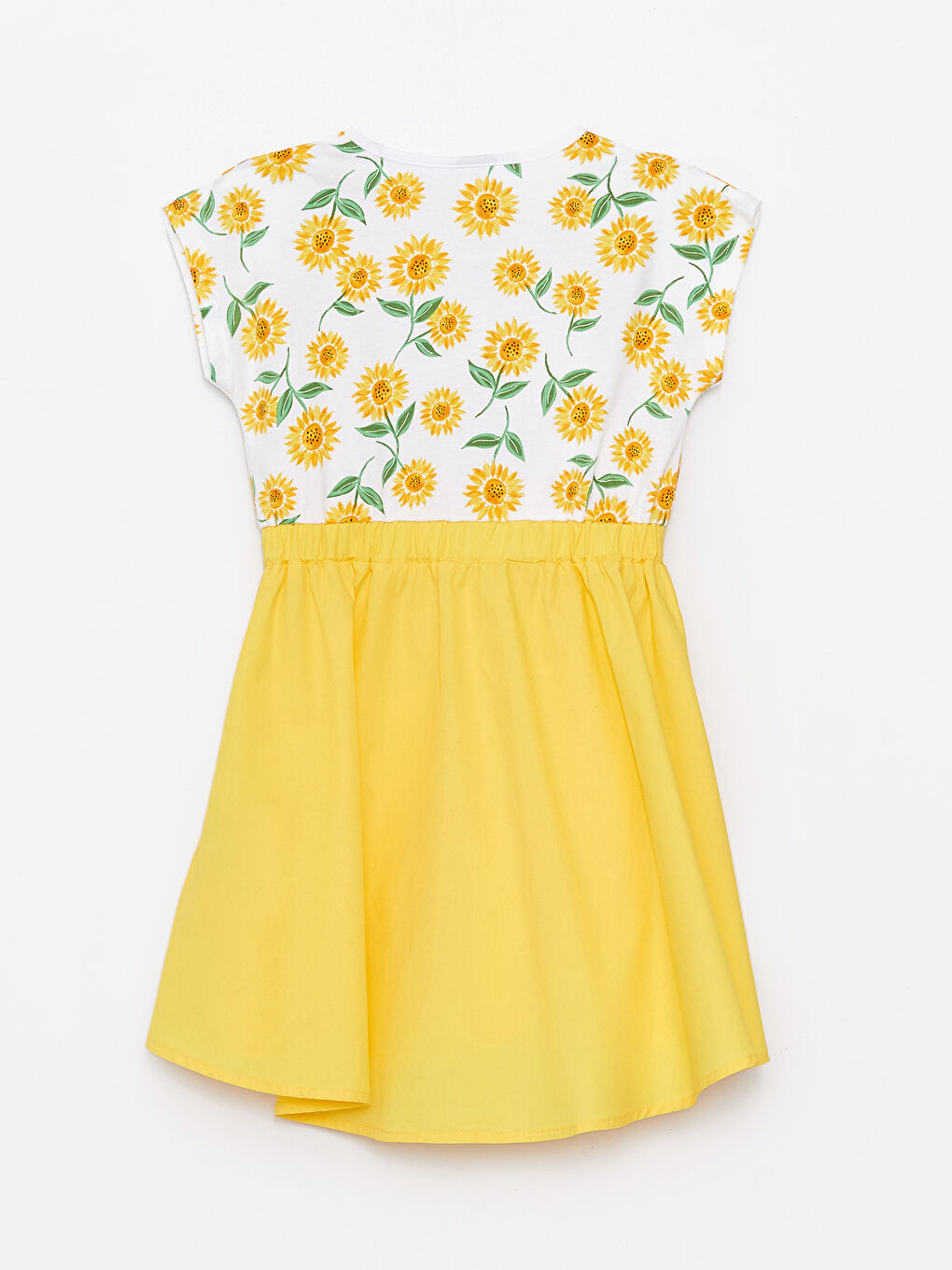 Crew Neck Printed Girls' Dress -S4DL14Z4-LRA