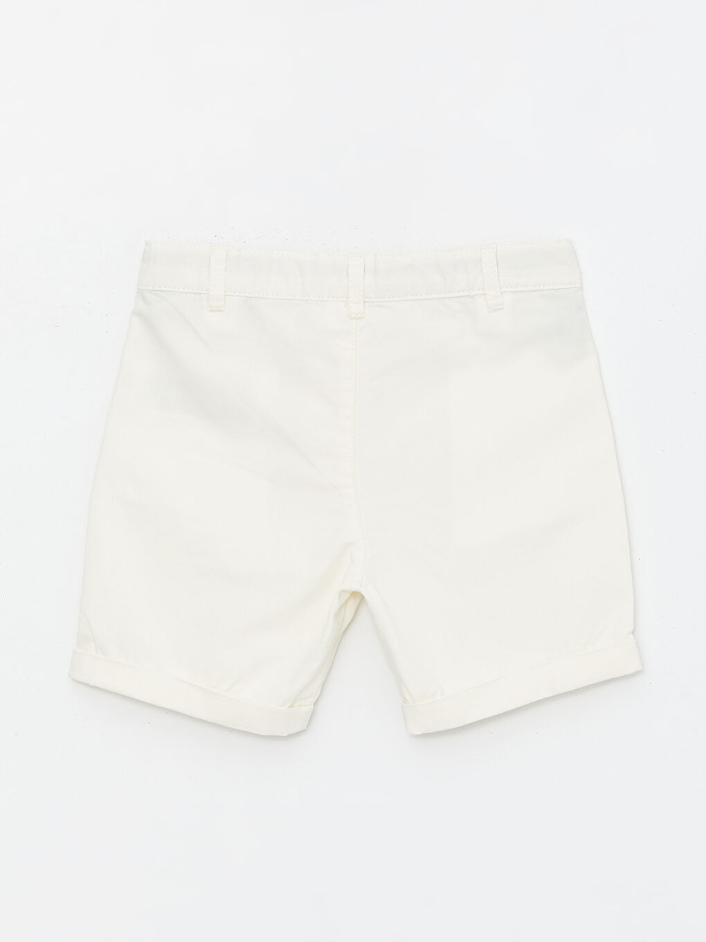 Bej Beli Lastikli Basic Erkek Bebek Şort-1