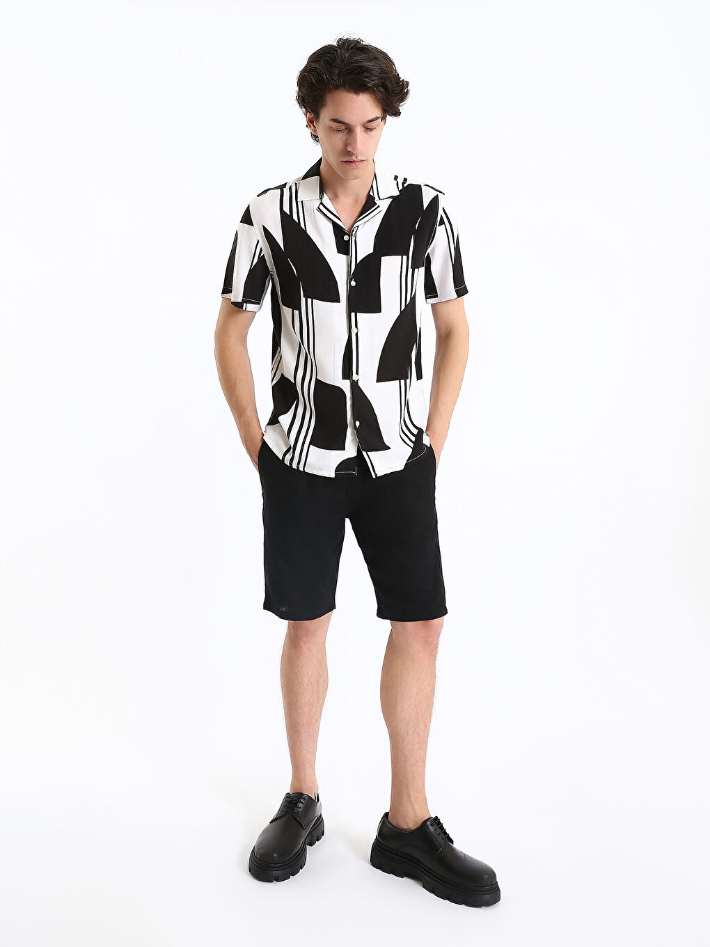 Regular Fit Short Sleeve Men's Shirt-2