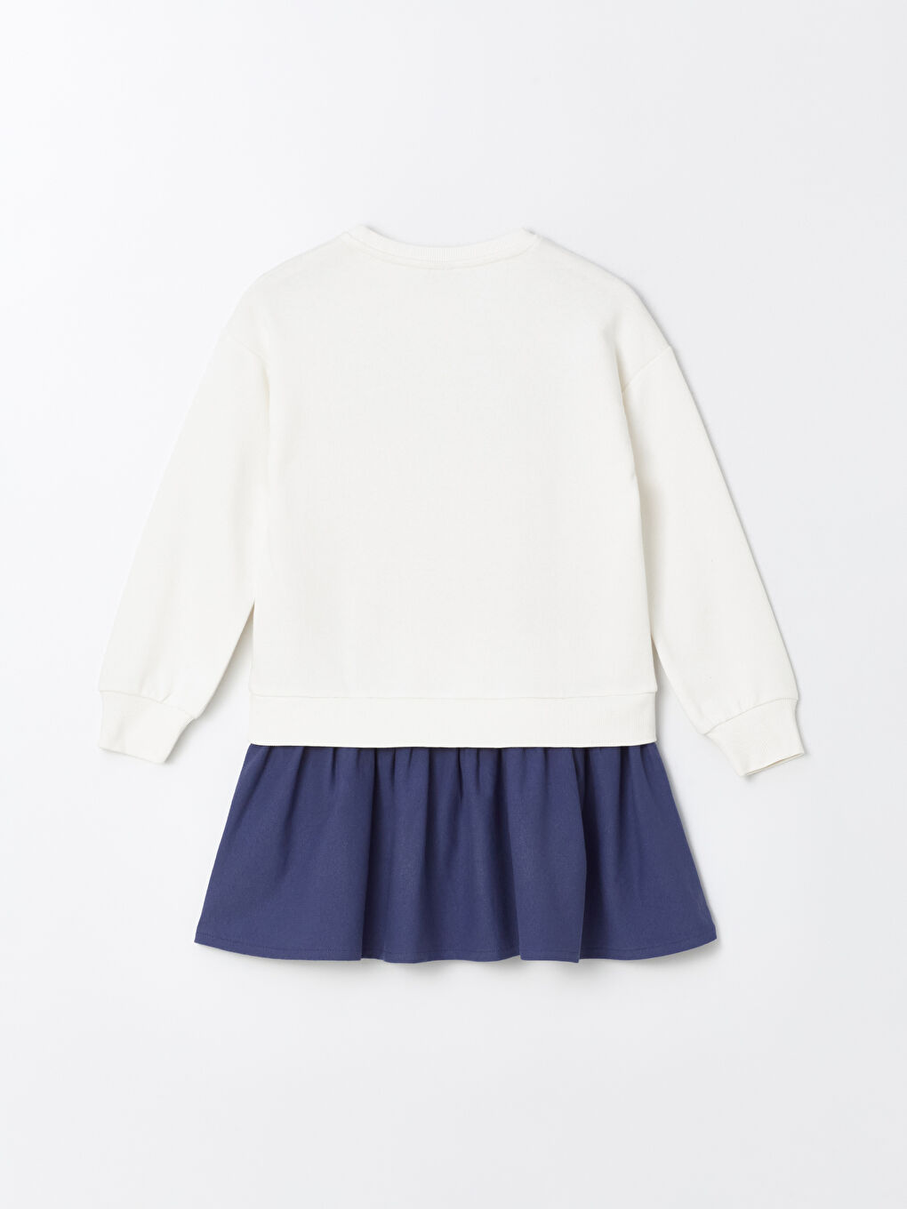 Crew Neck Printed Long Sleeve Girl Dress -S4DM04Z4-FEL