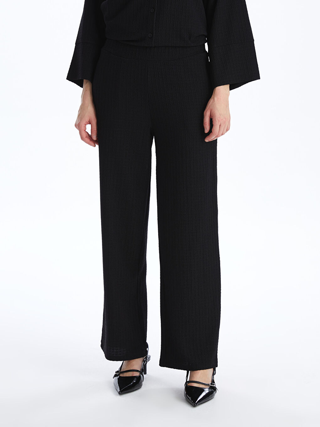 Elastic Waist Regular Bell-Bottoms Women's Trousers -S4DN36Z8-CVL