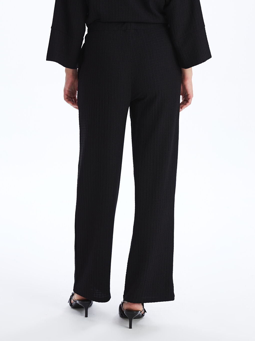 Elastic Waist Regular Bell-Bottoms Women's Trousers -S4DN36Z8-CVL