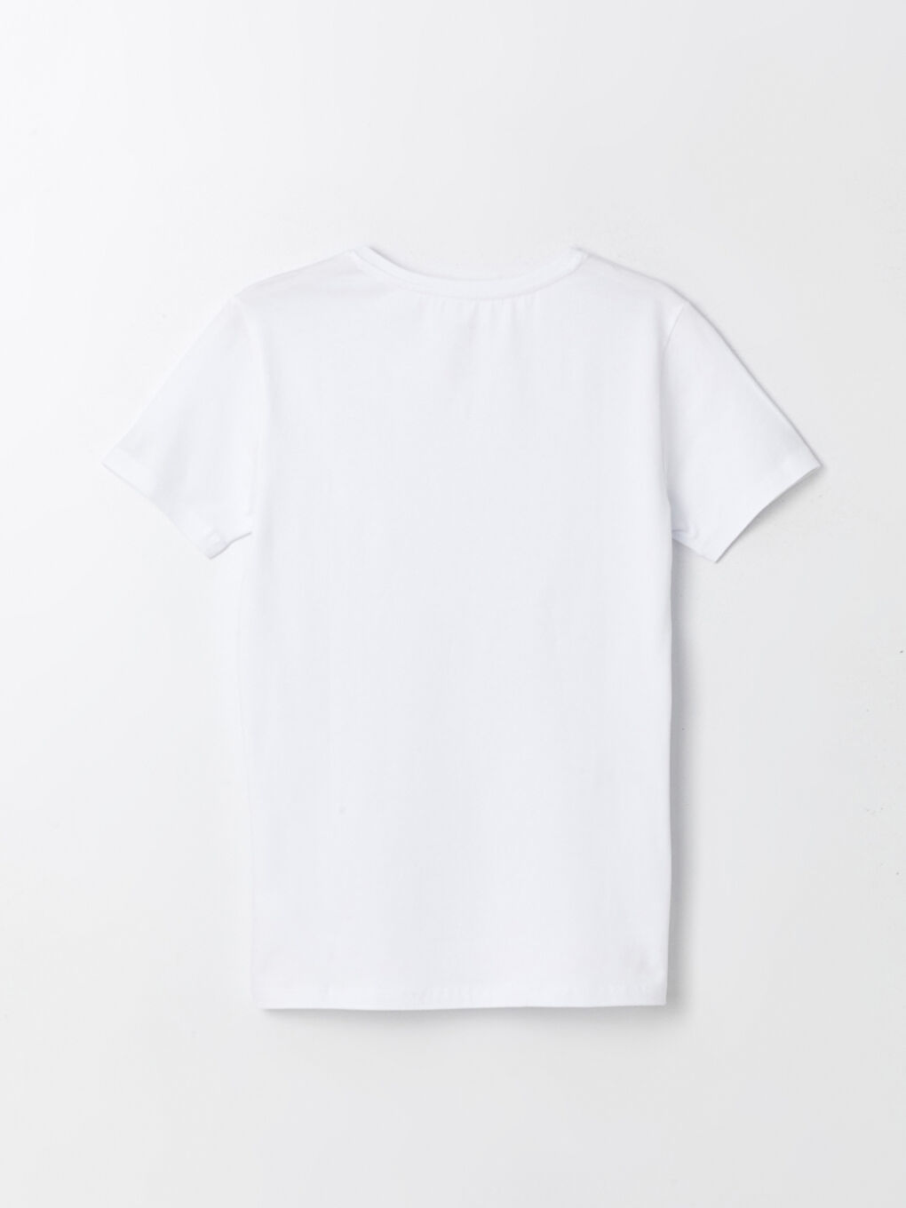 Beyaz V Yaka Kısa Kollu Erkek Atlet-6