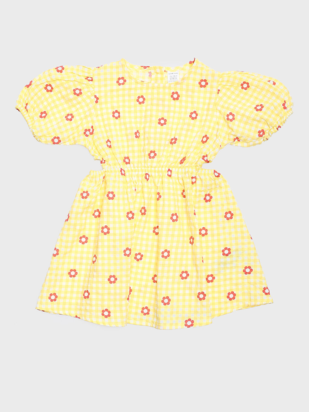 Crew Neck Short Sleeve Plaid Baby Girls' Dress -S4DN43Z1-LUG